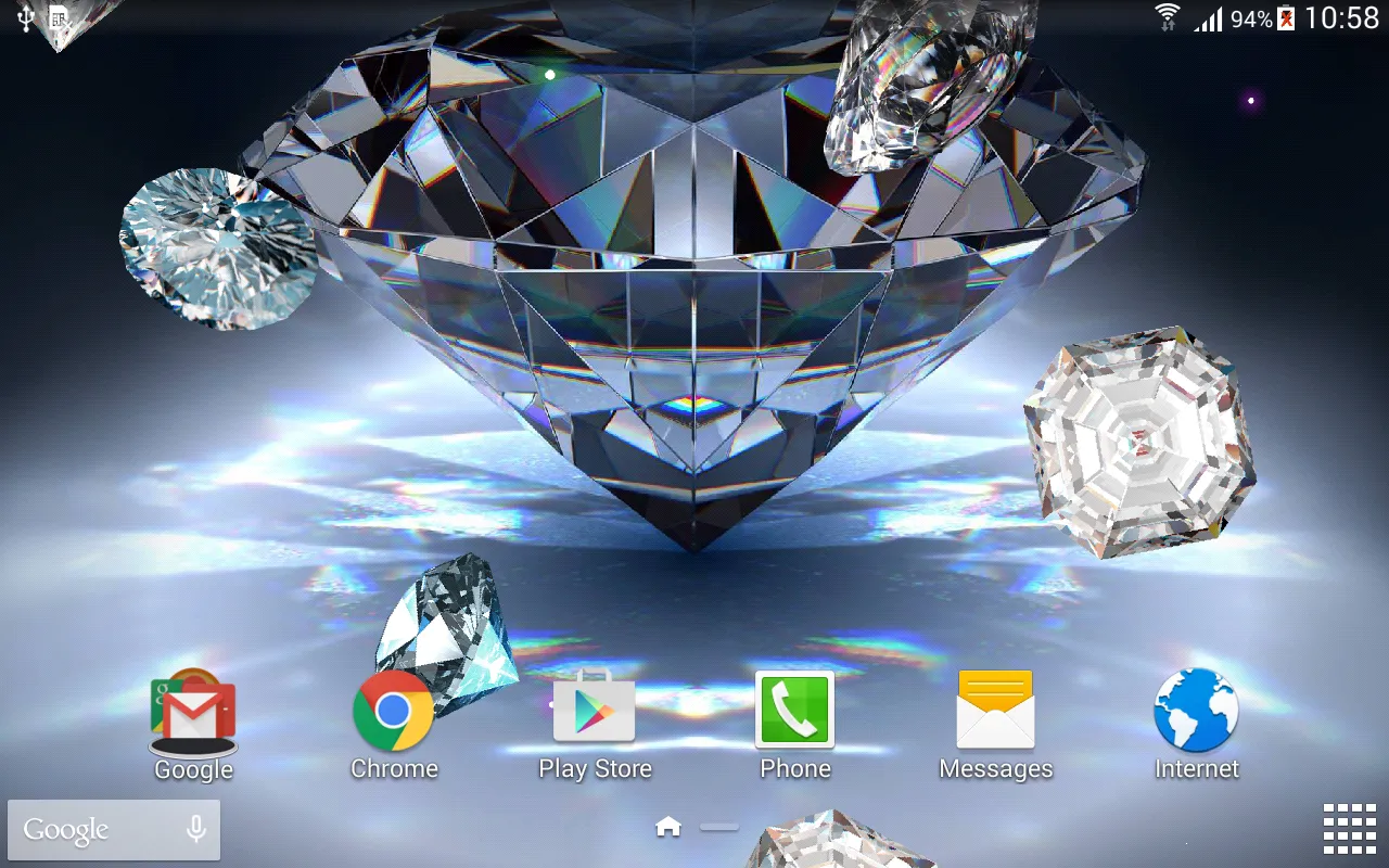 Diamonds Live Wallpaper | Indus Appstore | Screenshot