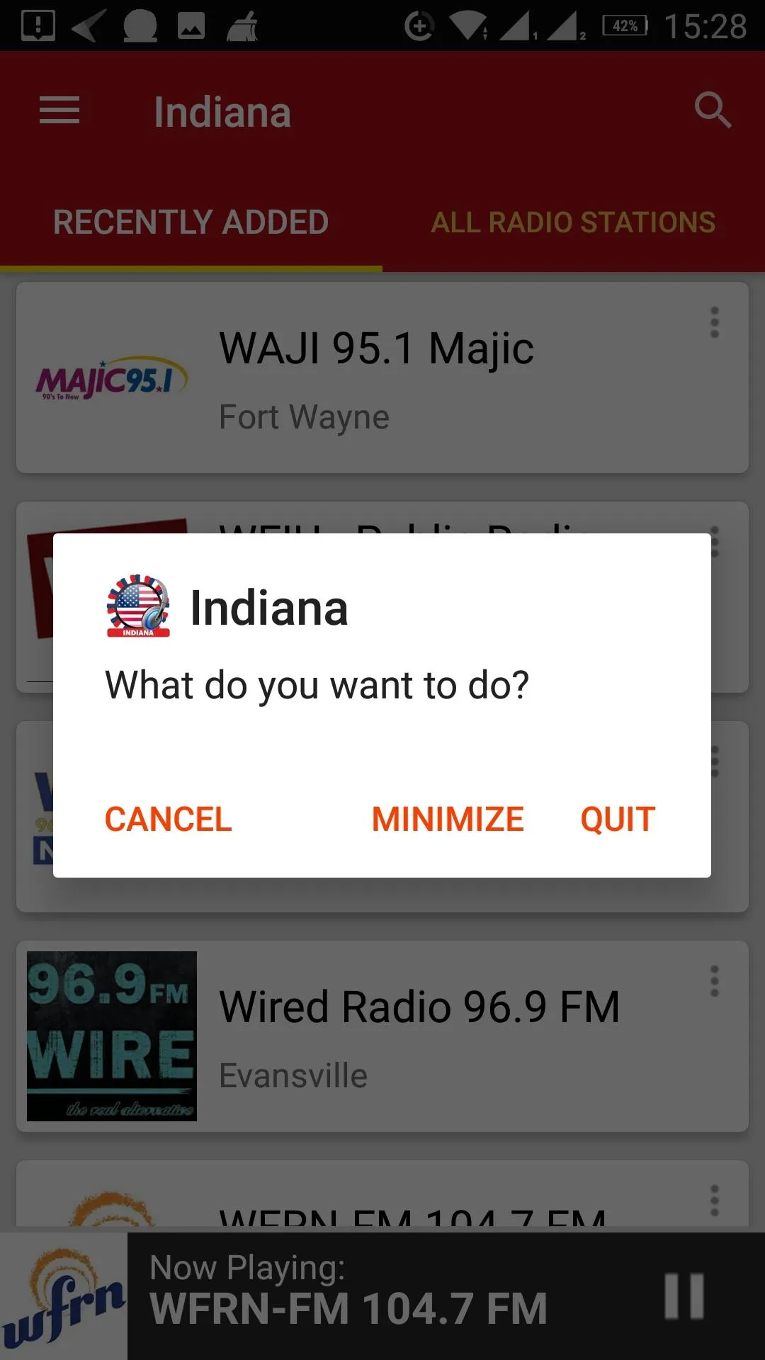 Indiana Radio Stations - USA | Indus Appstore | Screenshot