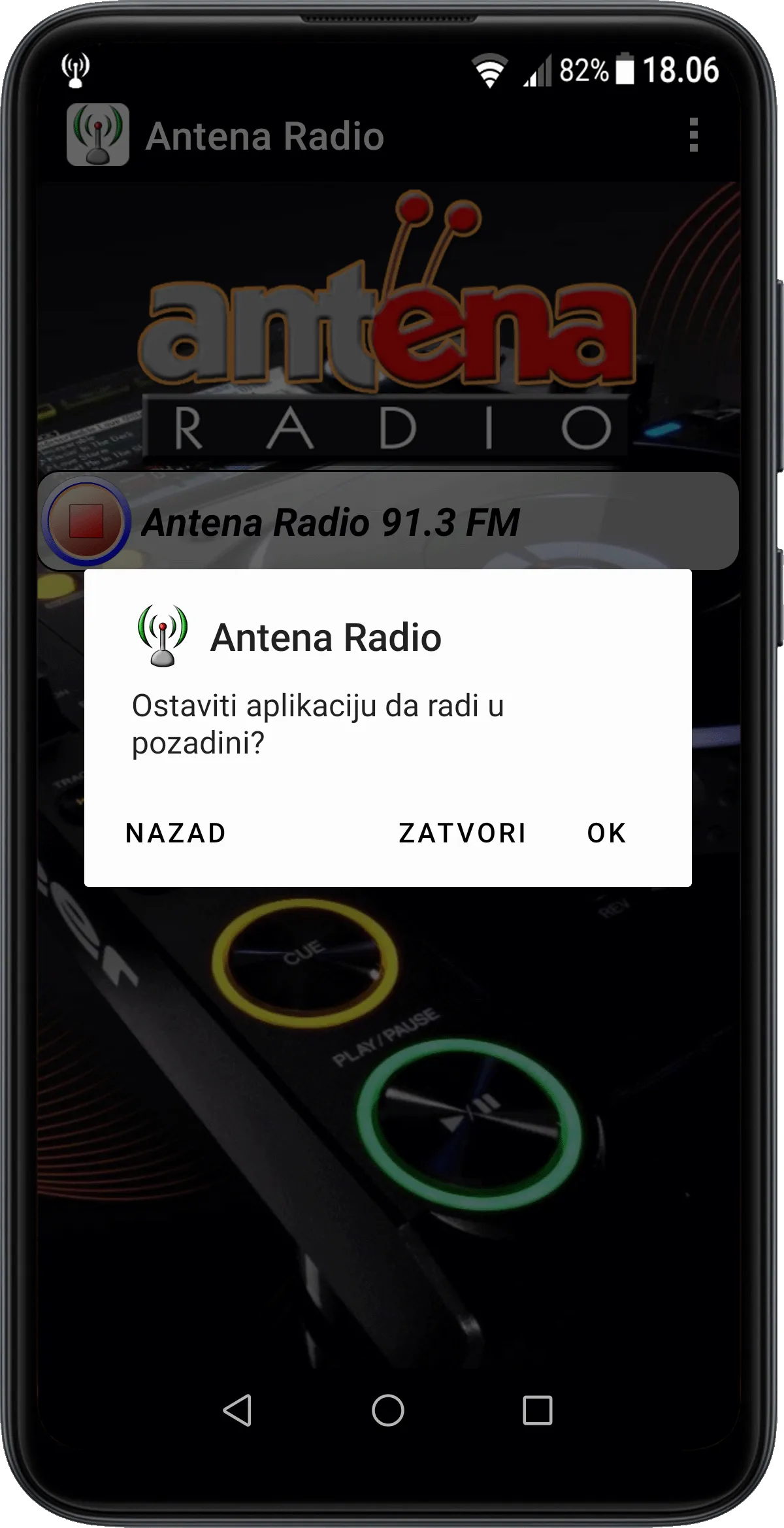 Antena Radio Krusevac | Indus Appstore | Screenshot