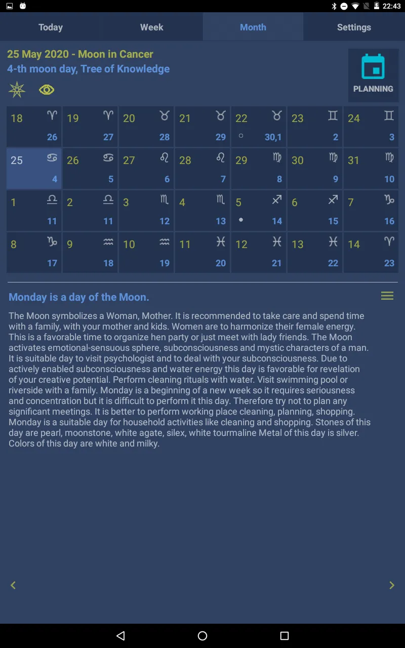 Lunar calendar Dara-Lite | Indus Appstore | Screenshot