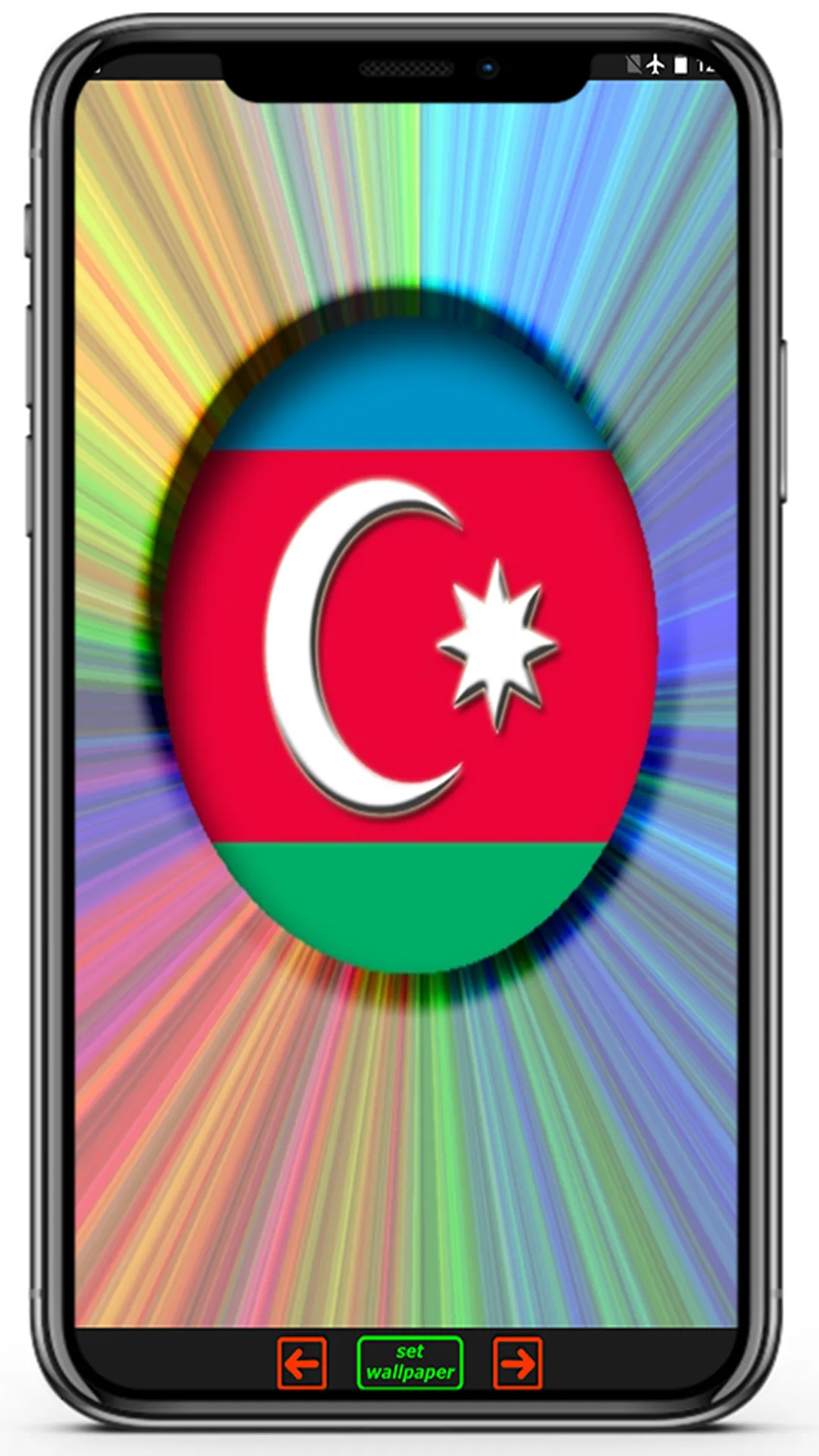 Flag of Azerbaijan | Indus Appstore | Screenshot