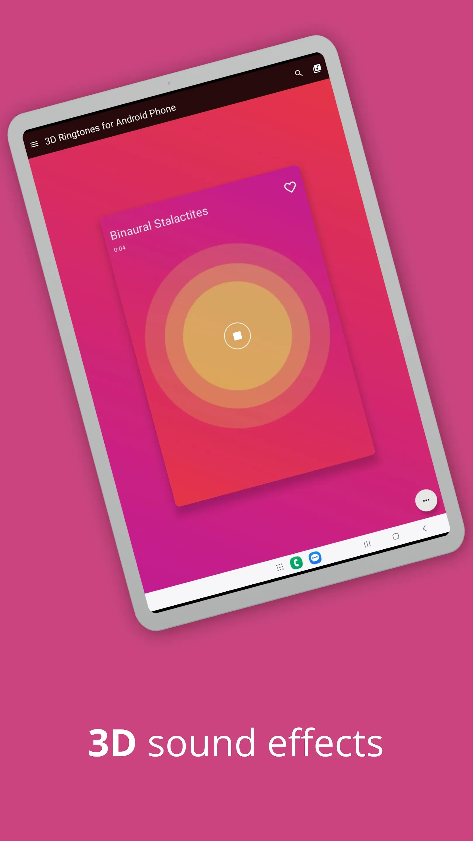 3D Ringtones for Android Phone | Indus Appstore | Screenshot