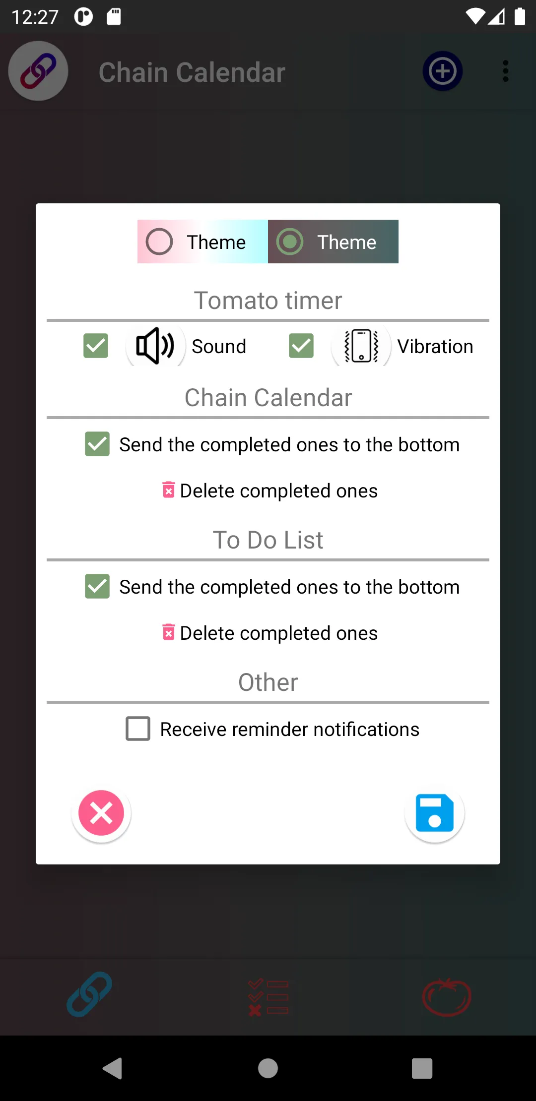 Chain - To Do List - Tomato | Indus Appstore | Screenshot