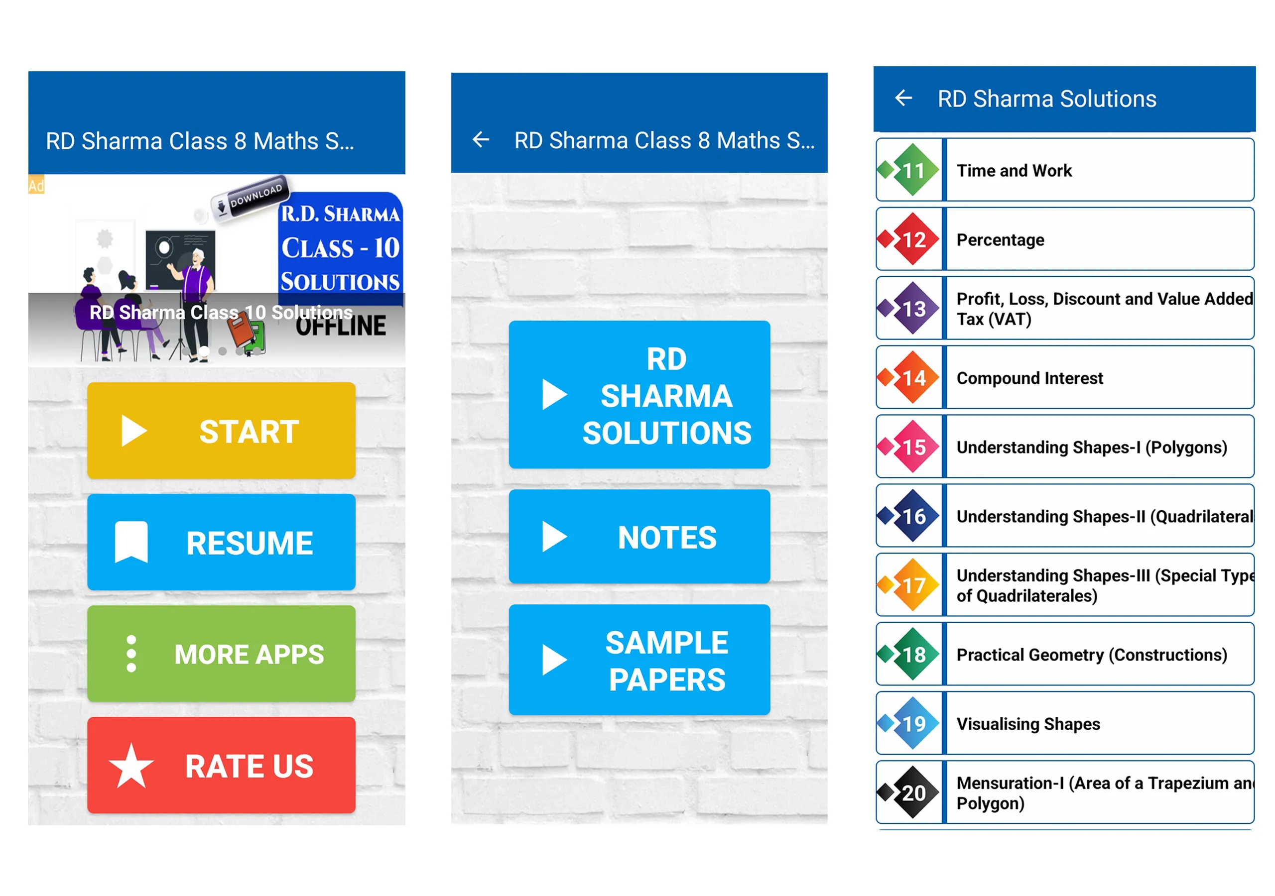 RD Sharma 8th Maths Solutions | Indus Appstore | Screenshot