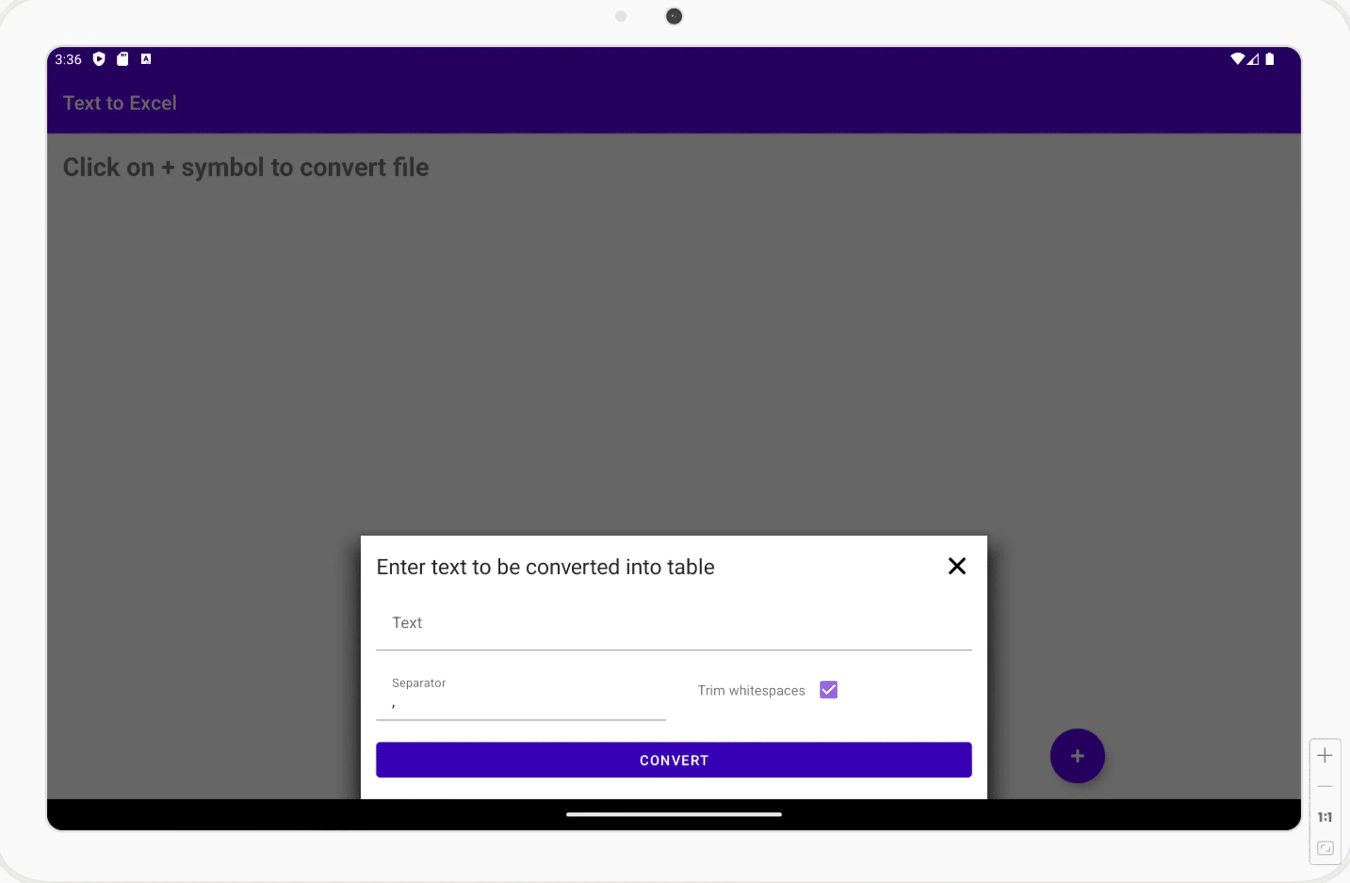 Text to Excel Converter | Indus Appstore | Screenshot