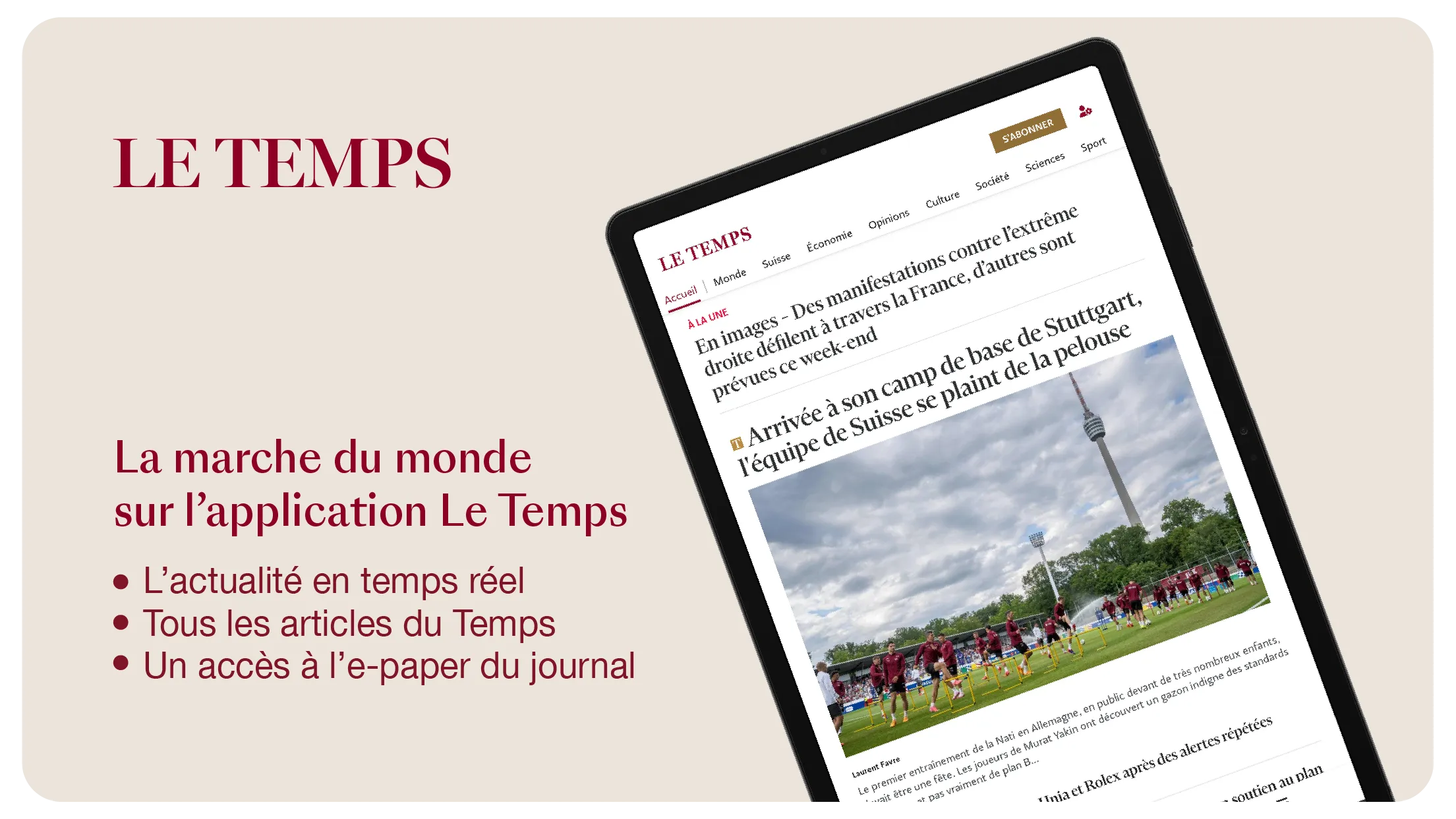 Le Temps, actualités et info | Indus Appstore | Screenshot