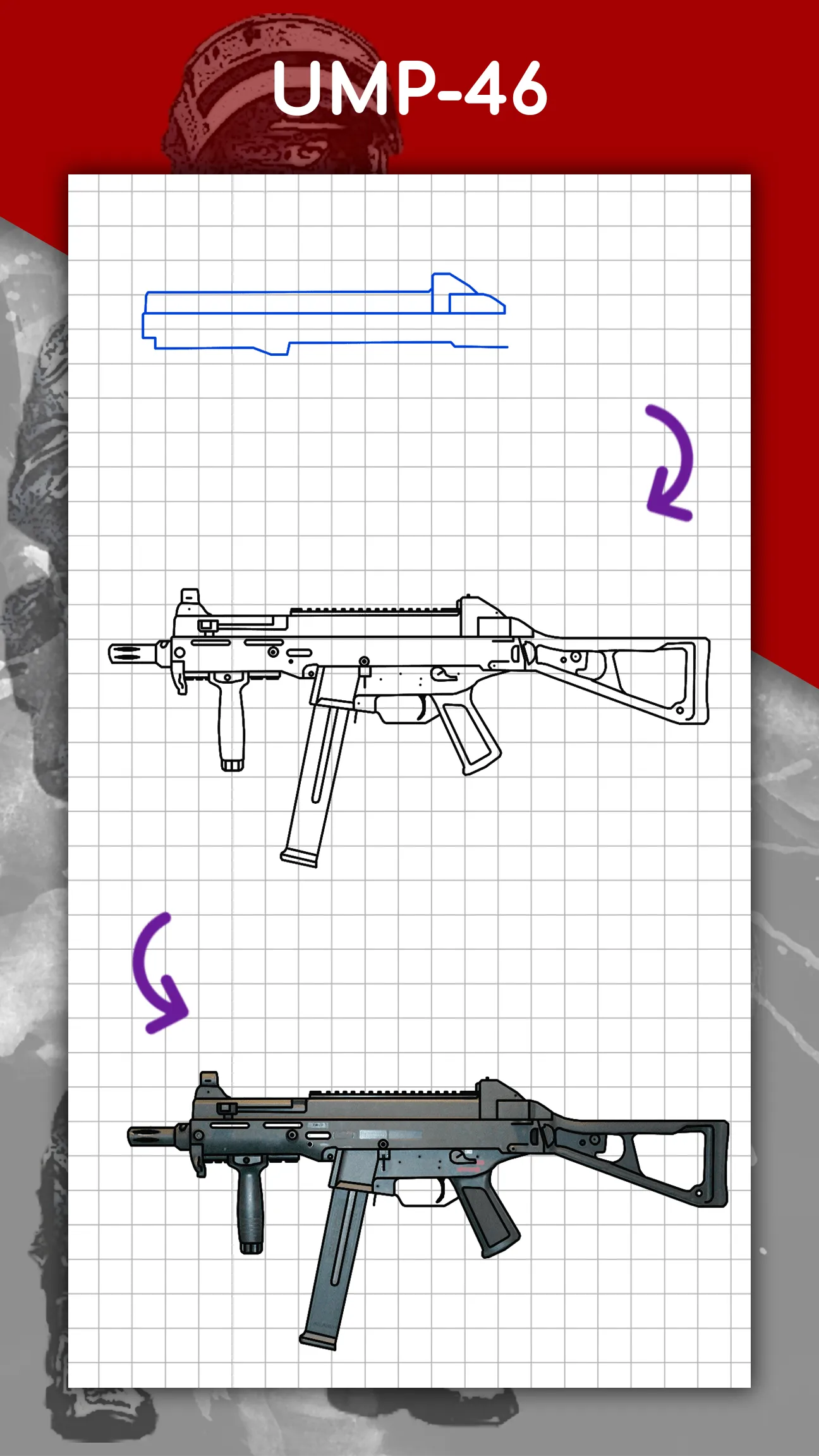 How to draw weapons by steps | Indus Appstore | Screenshot