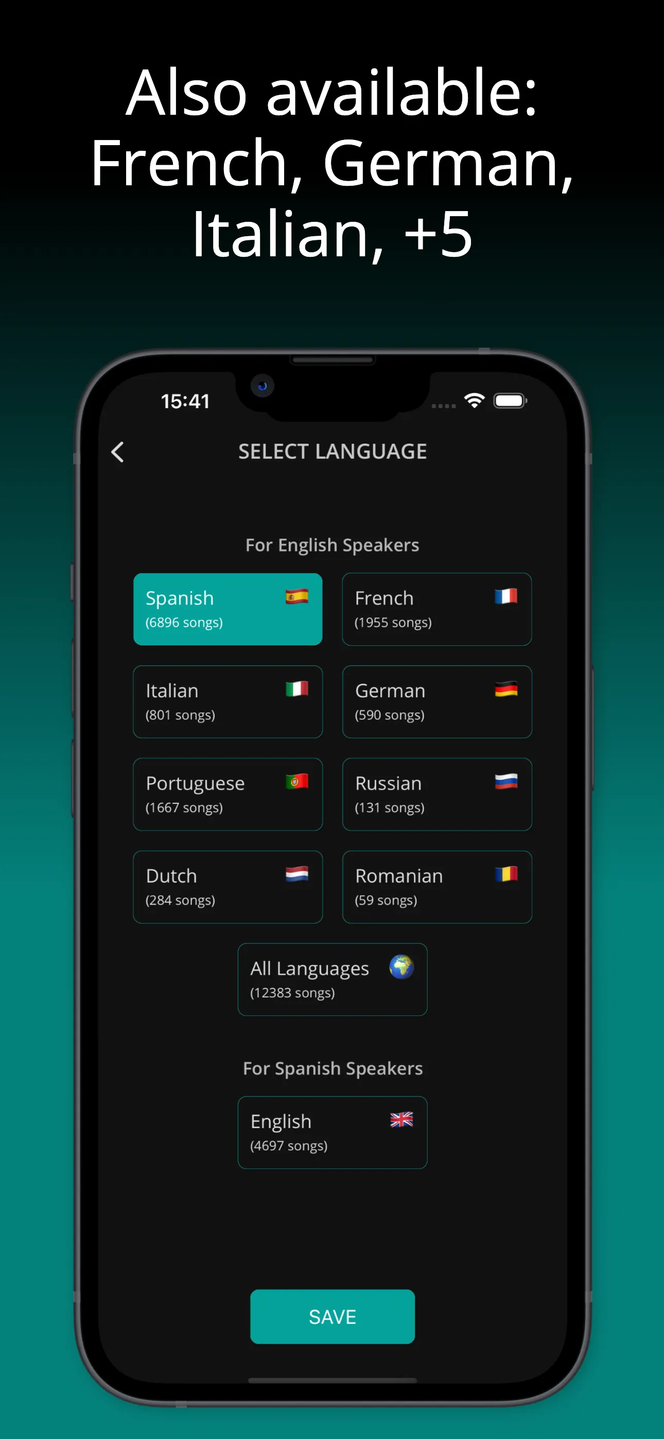 Learn Spanish with LyricFluent | Indus Appstore | Screenshot