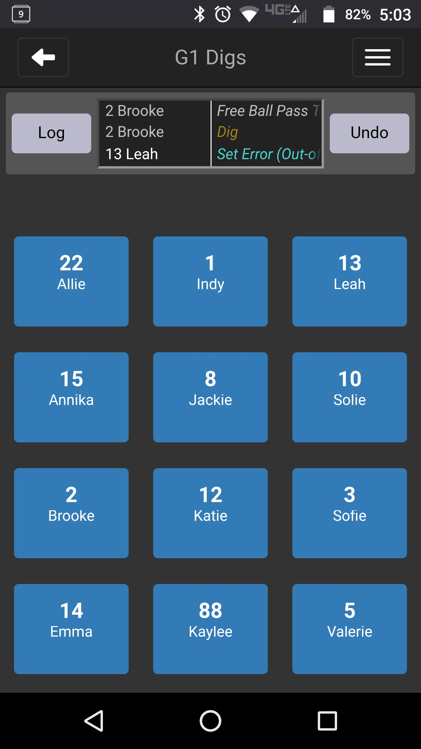 SoloStats Touch Volleyball | Indus Appstore | Screenshot