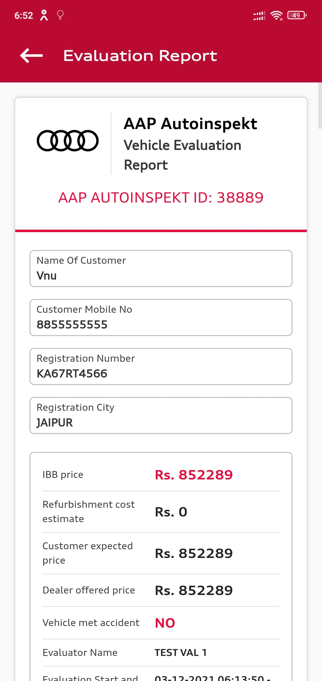 AAP Autoinspekt | Indus Appstore | Screenshot