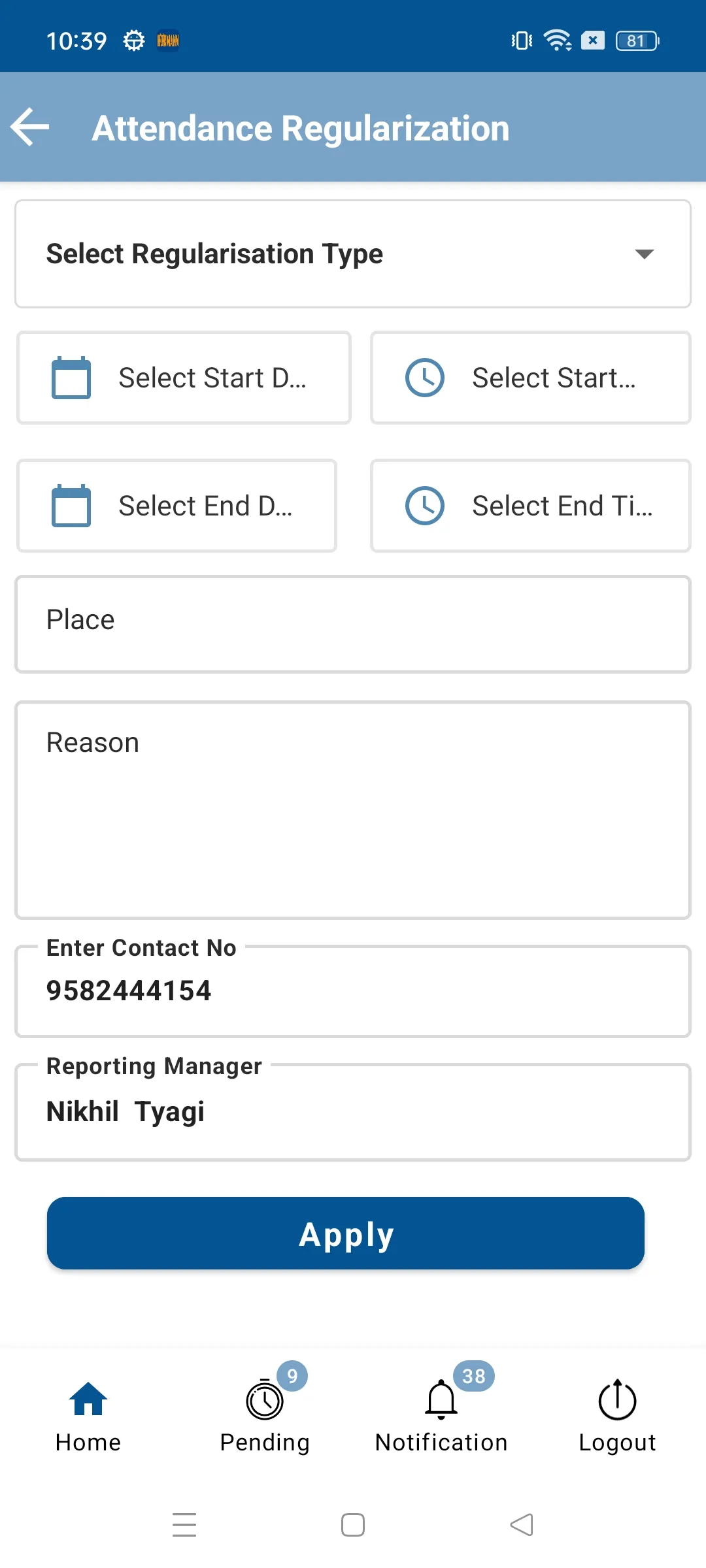 NACL HRMS | Indus Appstore | Screenshot