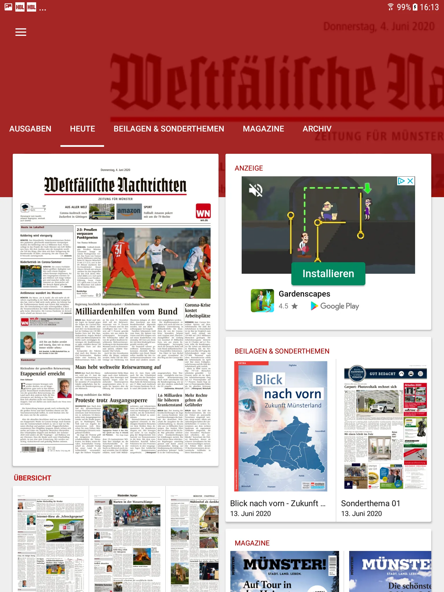 WN ePaper - Westfälische Nachr | Indus Appstore | Screenshot