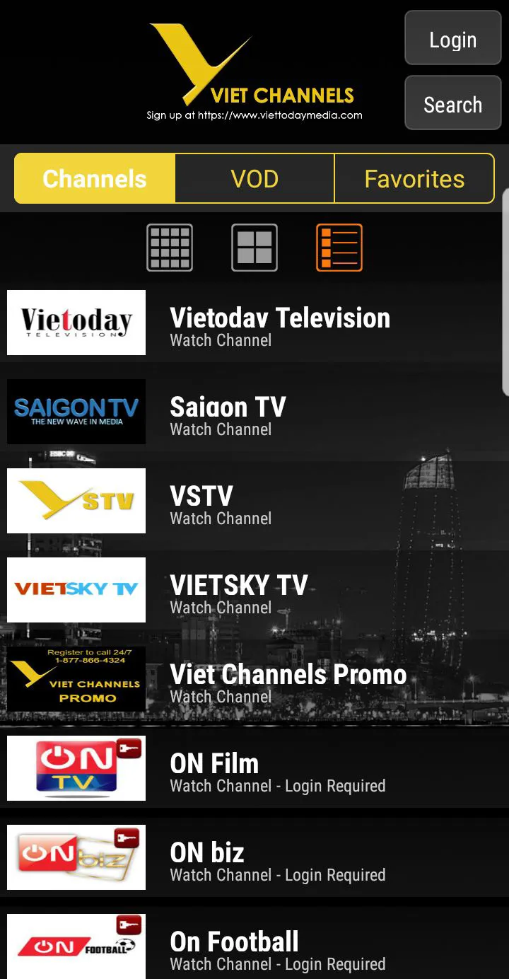 Viet Channels | Indus Appstore | Screenshot