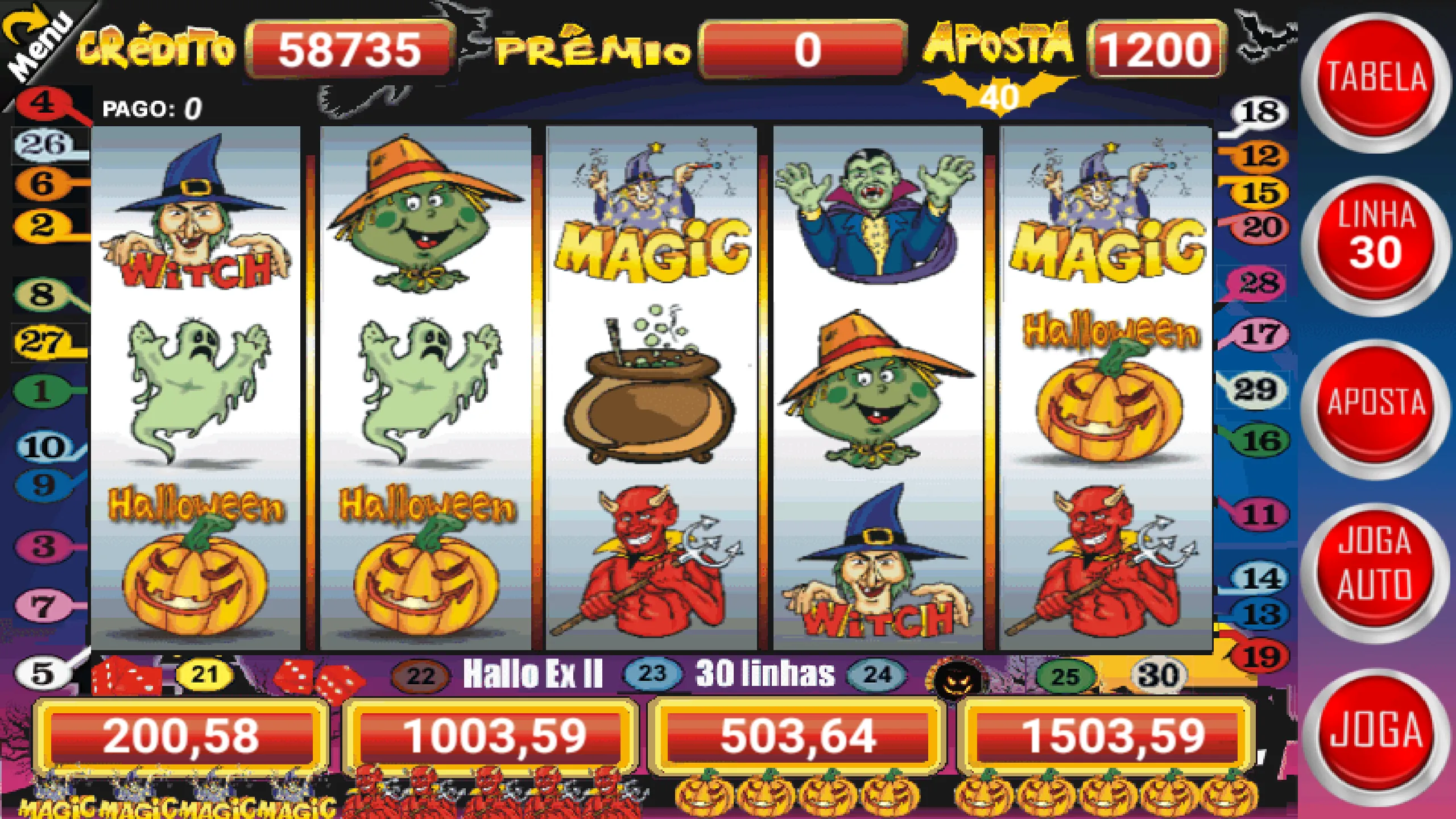 Halloween Slots 30 Linhas | Indus Appstore | Screenshot