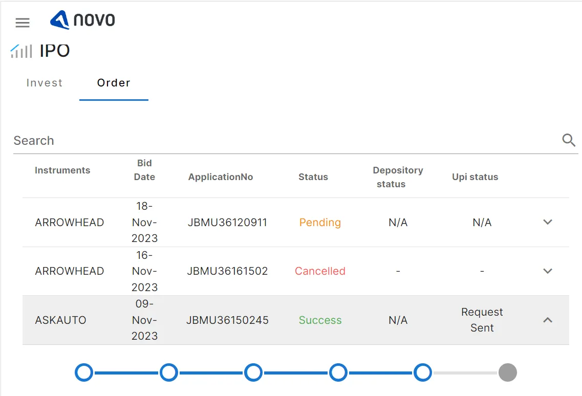 NOVO - MF, IPO, G-Sec, SGB | Indus Appstore | Screenshot