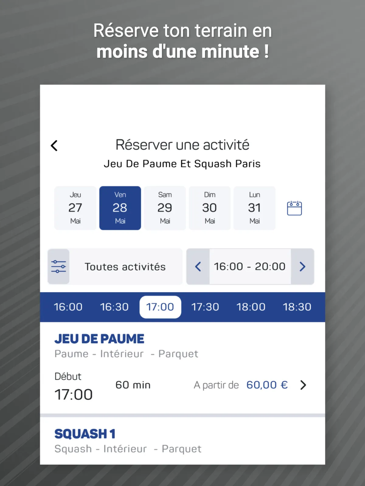 Jeu de Paume & Squash | Indus Appstore | Screenshot