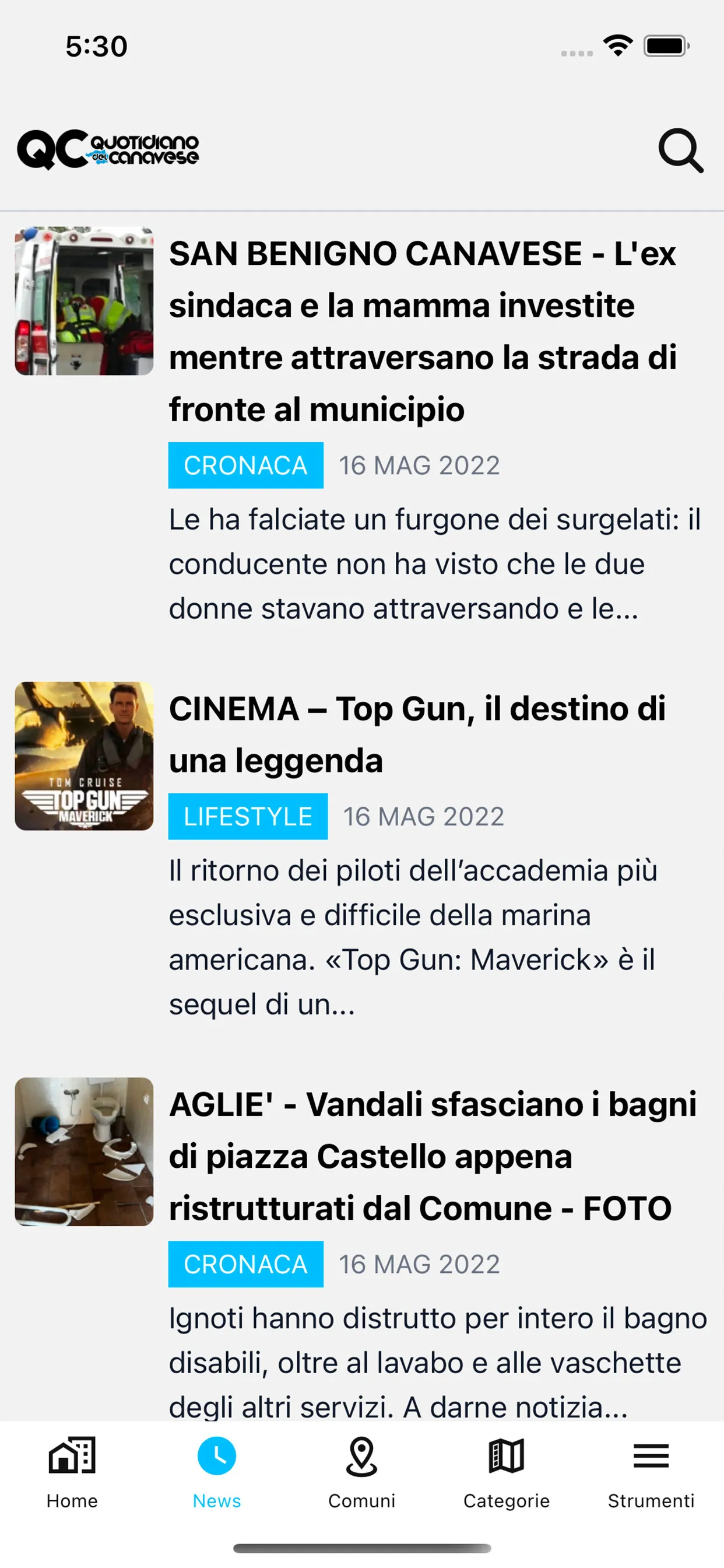 QC Quotidiano del Canavese | Indus Appstore | Screenshot