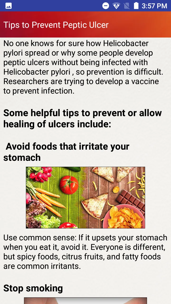 Peptic Ulcers Help & Diet Tips | Indus Appstore | Screenshot