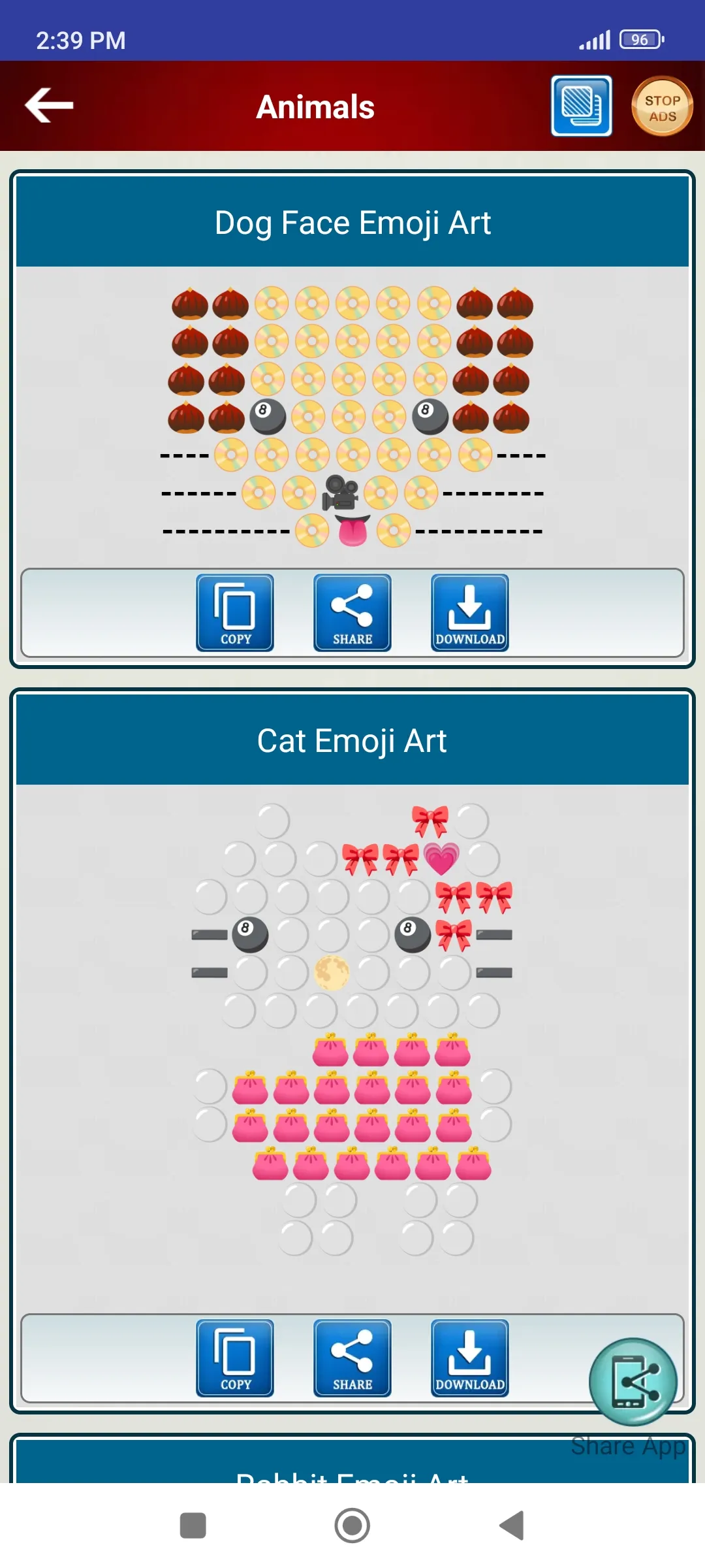 Share Cool Emoji Arts Designs | Indus Appstore | Screenshot