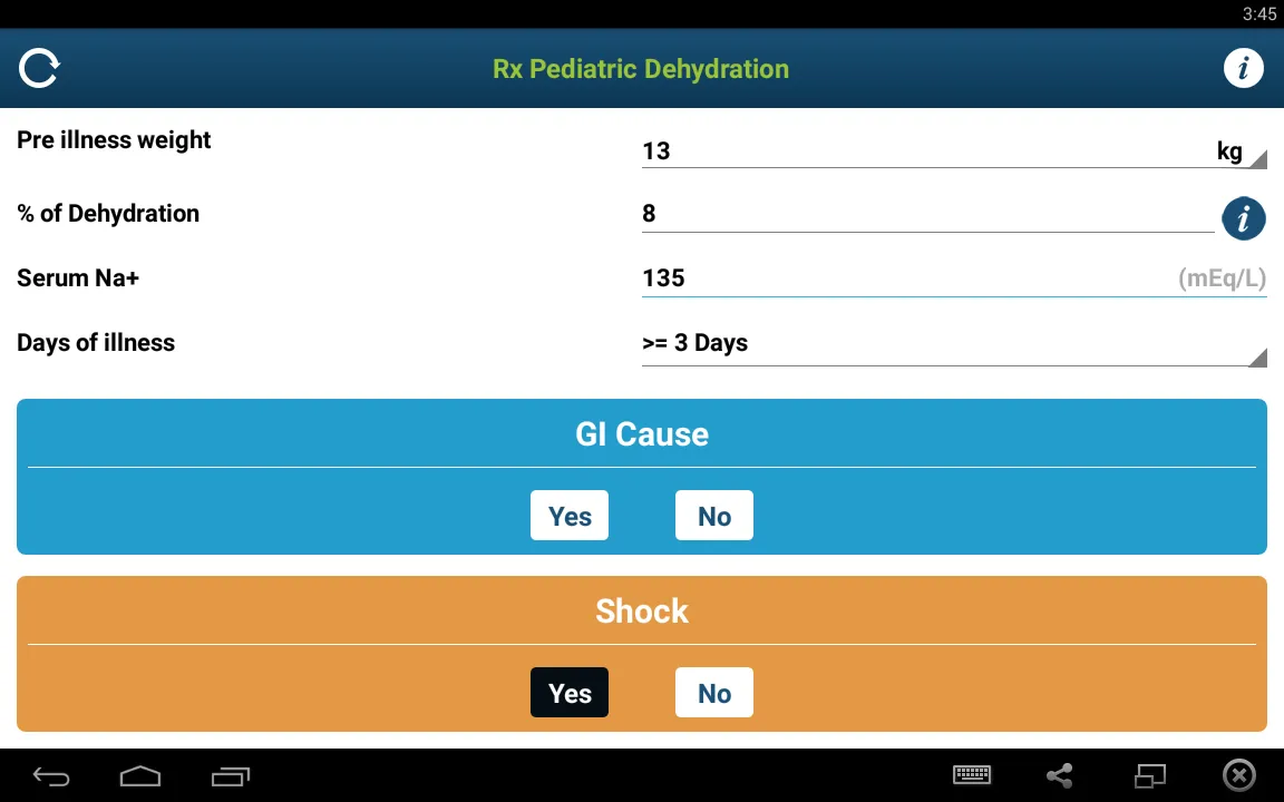 Rx Pediatric Dehydration | Indus Appstore | Screenshot