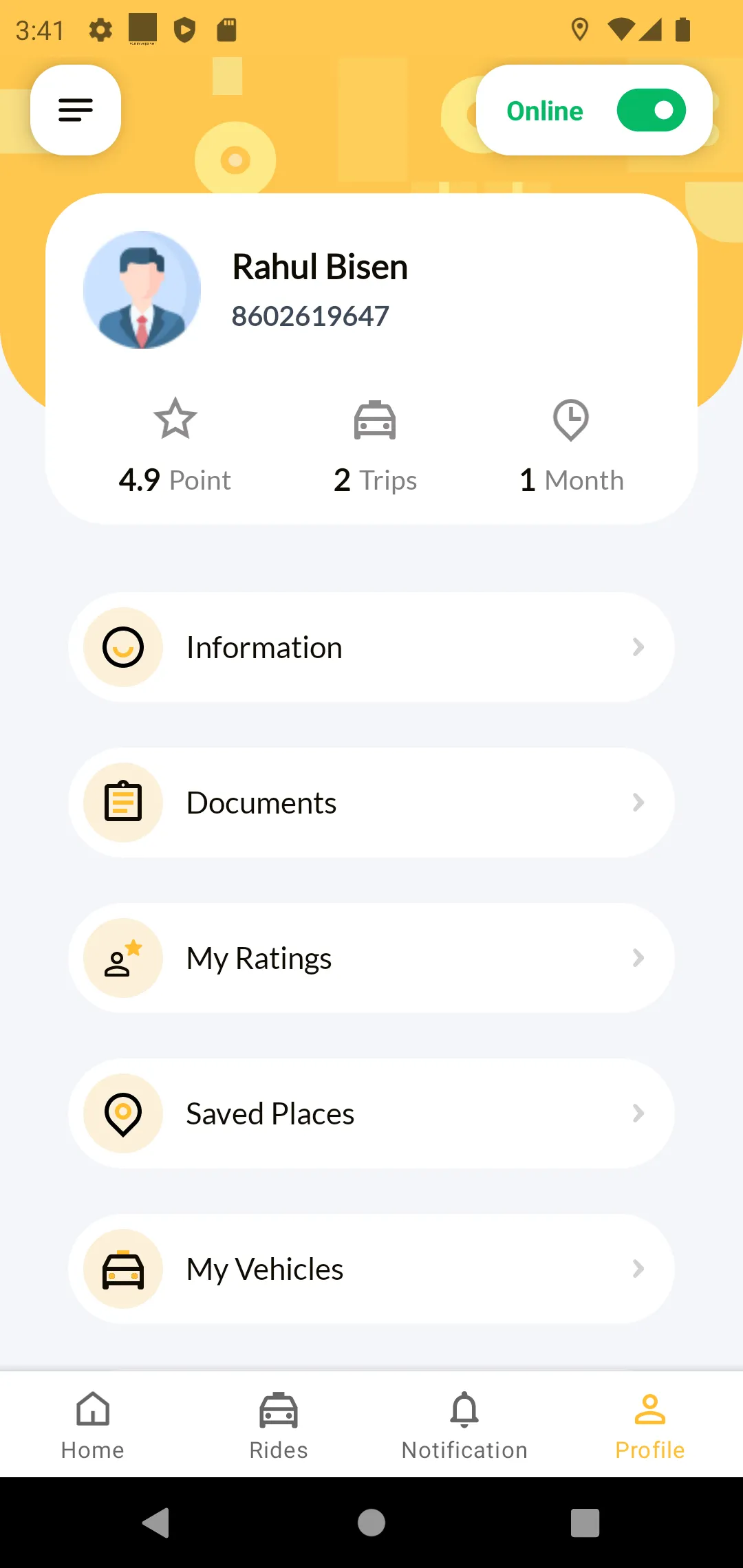 77Cabs - Driver App | Indus Appstore | Screenshot