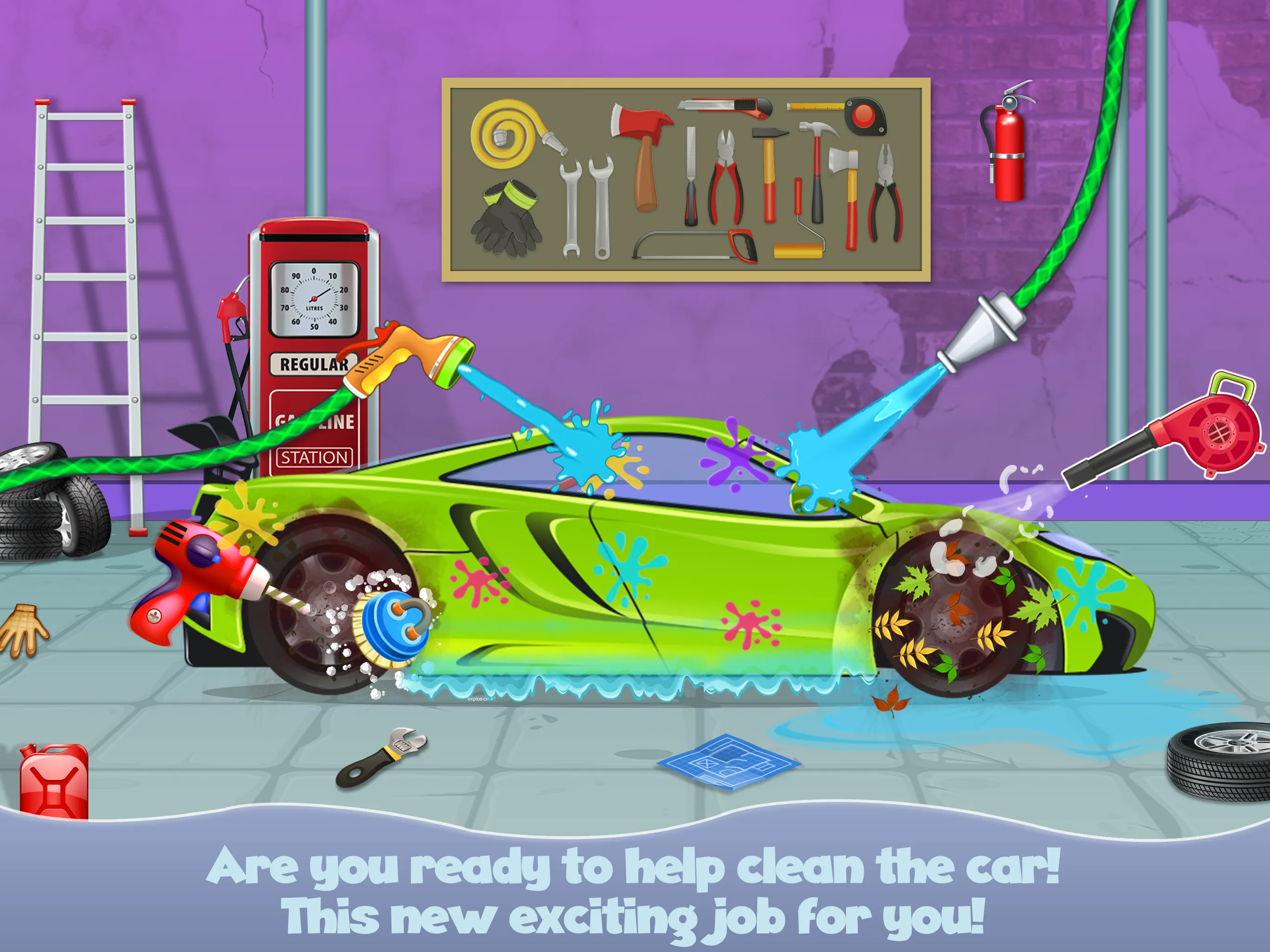 Baby Car Wash Garage Games | Indus Appstore | Screenshot