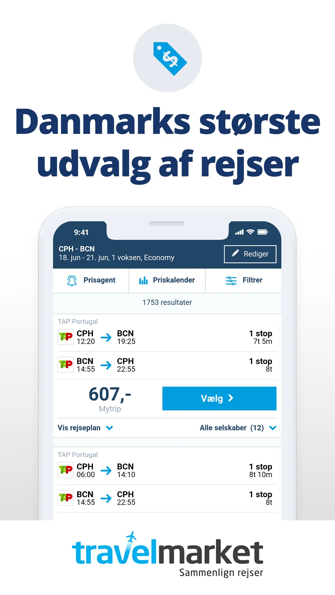 Afbudsrejser & flybilletter | Indus Appstore | Screenshot