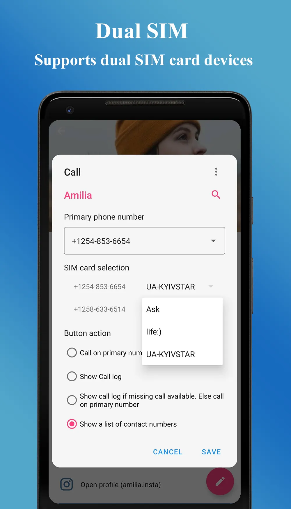 Contacts Widget | Indus Appstore | Screenshot