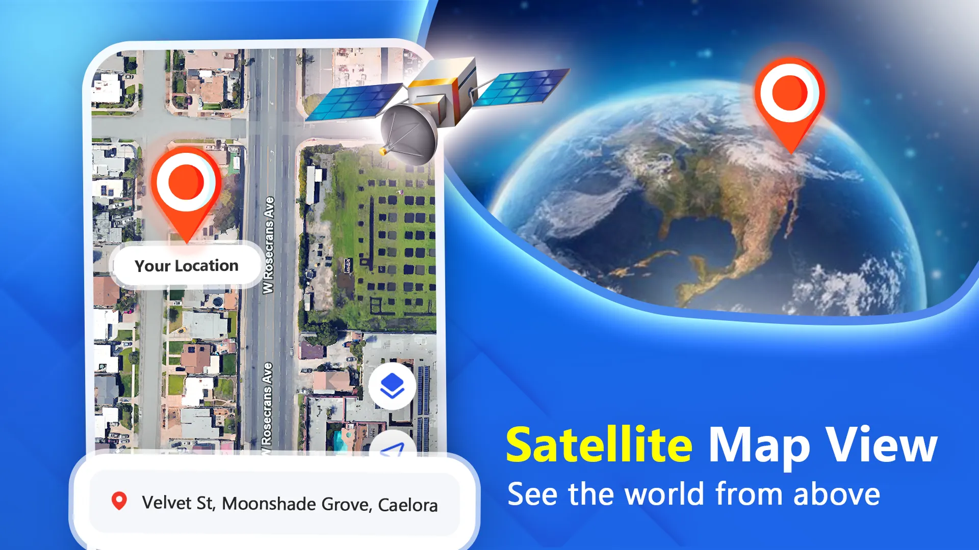 GPS Earth Maps Satellite View | Indus Appstore | Screenshot