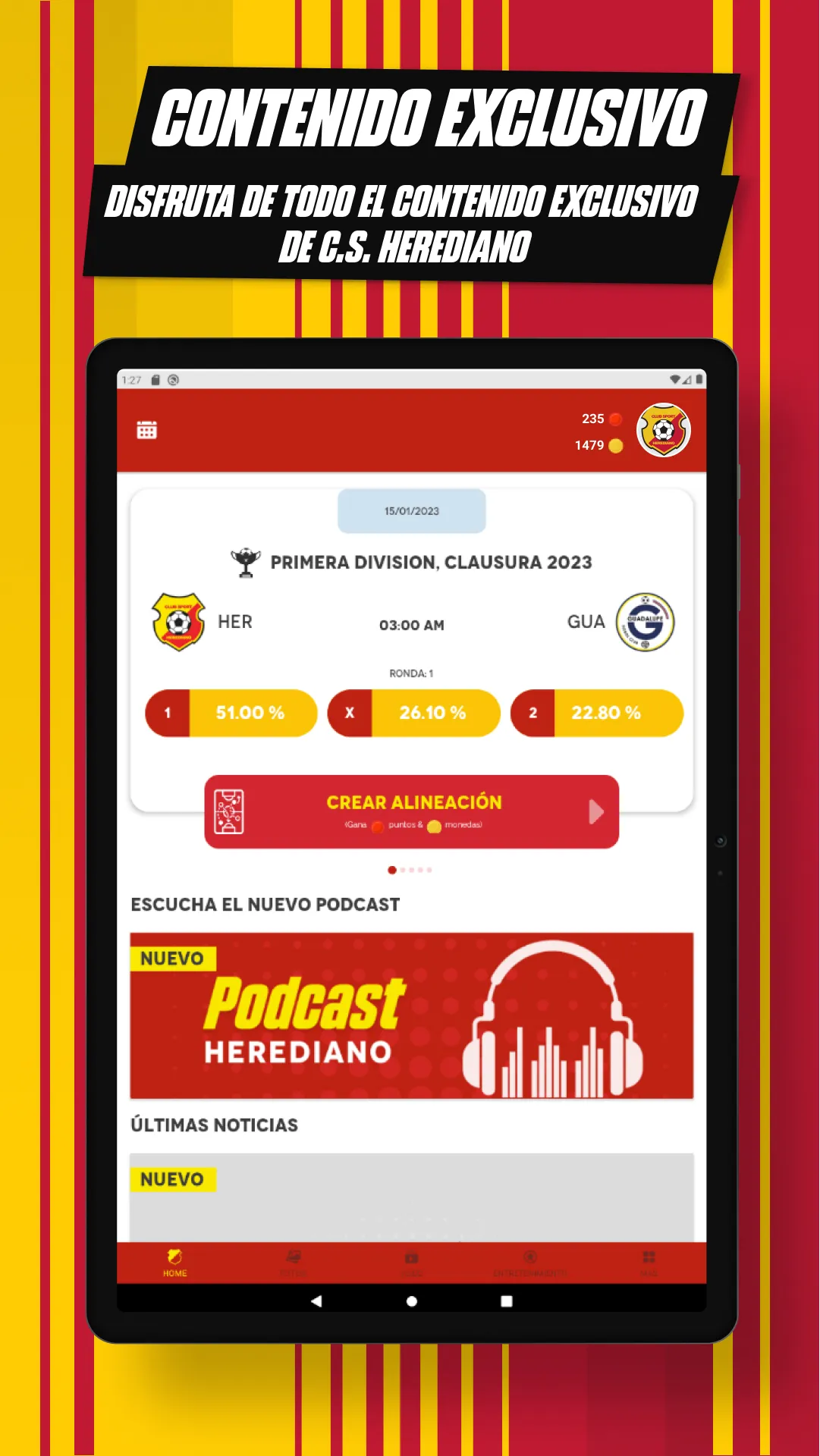 CS Herediano | Indus Appstore | Screenshot