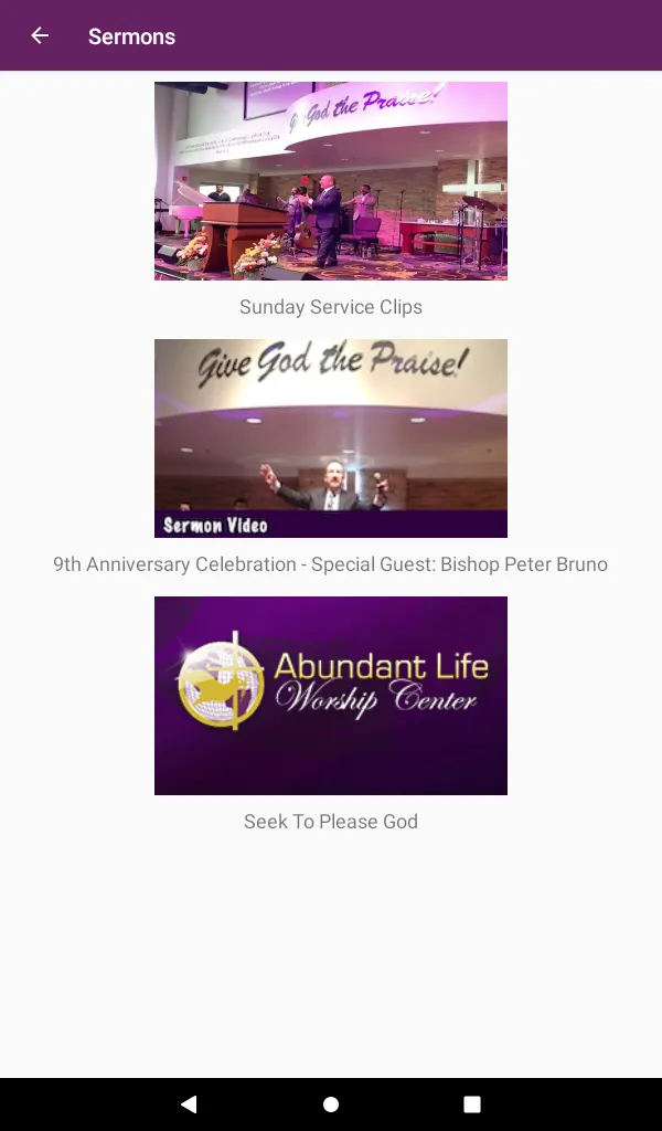 Abundant Life Worship Center - | Indus Appstore | Screenshot