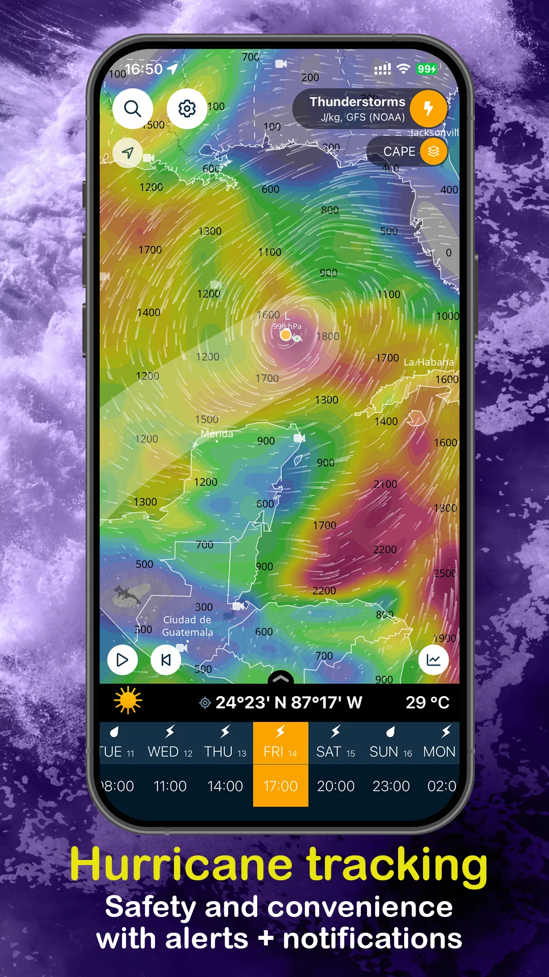 Ventusky: Weather Maps & Radar | Indus Appstore | Screenshot