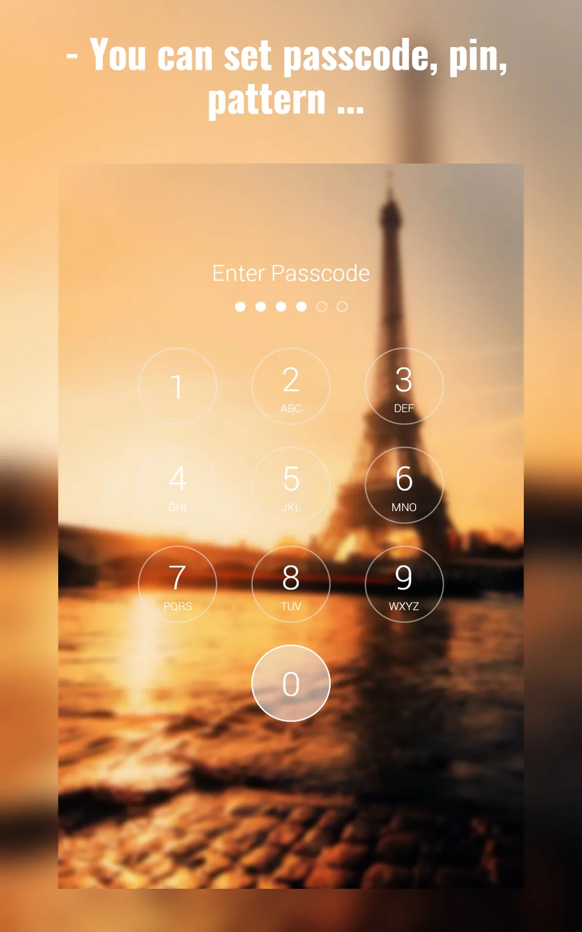 Paris Eiffel Tower Lock Screen | Indus Appstore | Screenshot