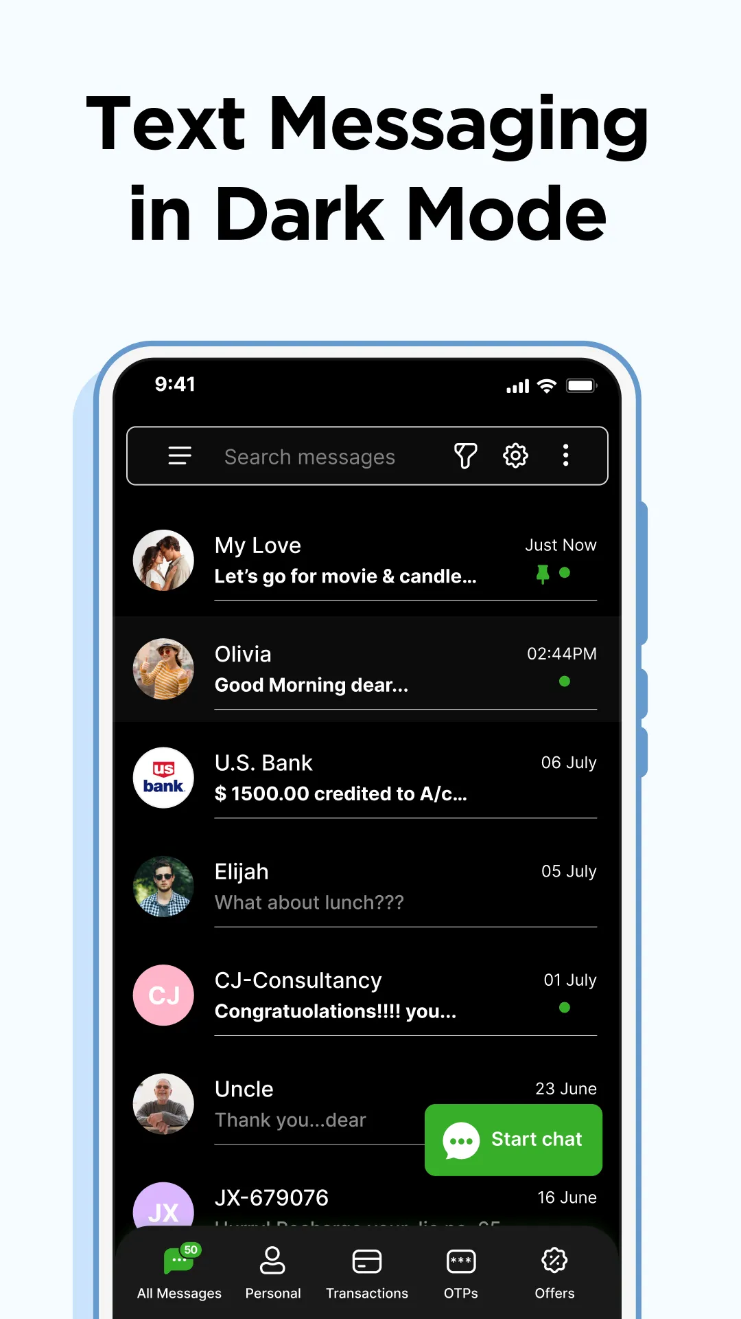 Messages: SMS, Messenger Home | Indus Appstore | Screenshot