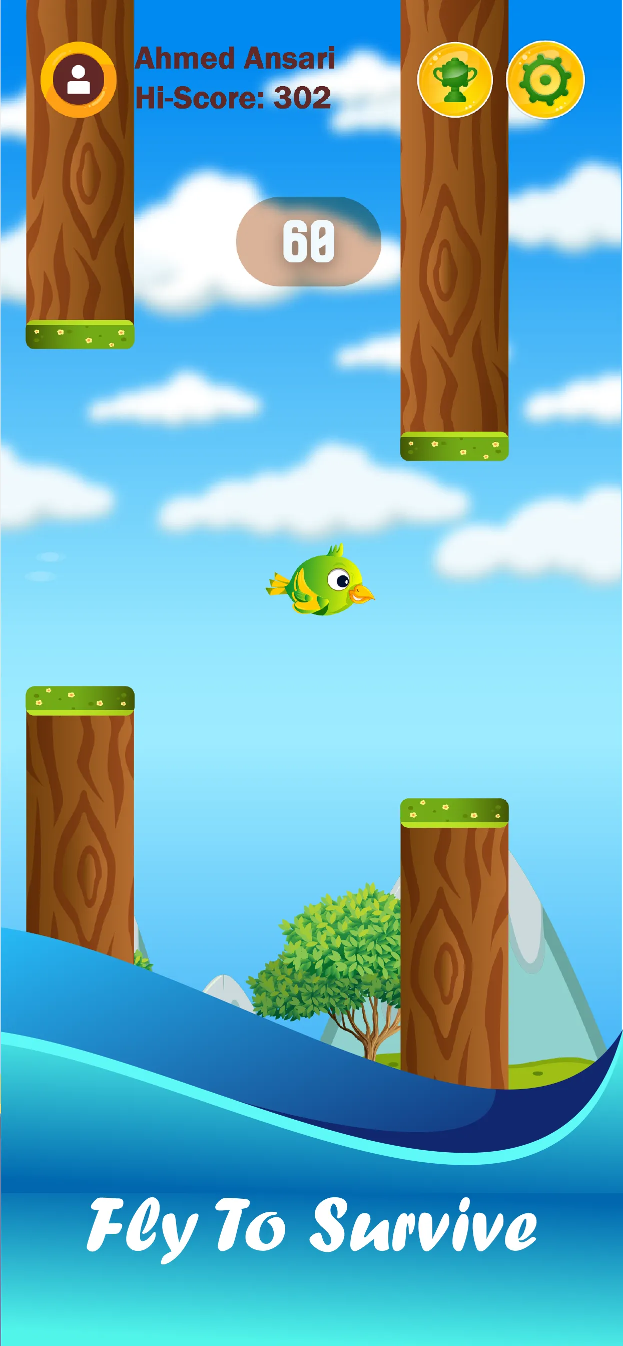Flying Bird: Flap And Fly Game | Indus Appstore | Screenshot