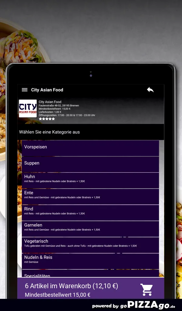 City Asian Food Bremen | Indus Appstore | Screenshot