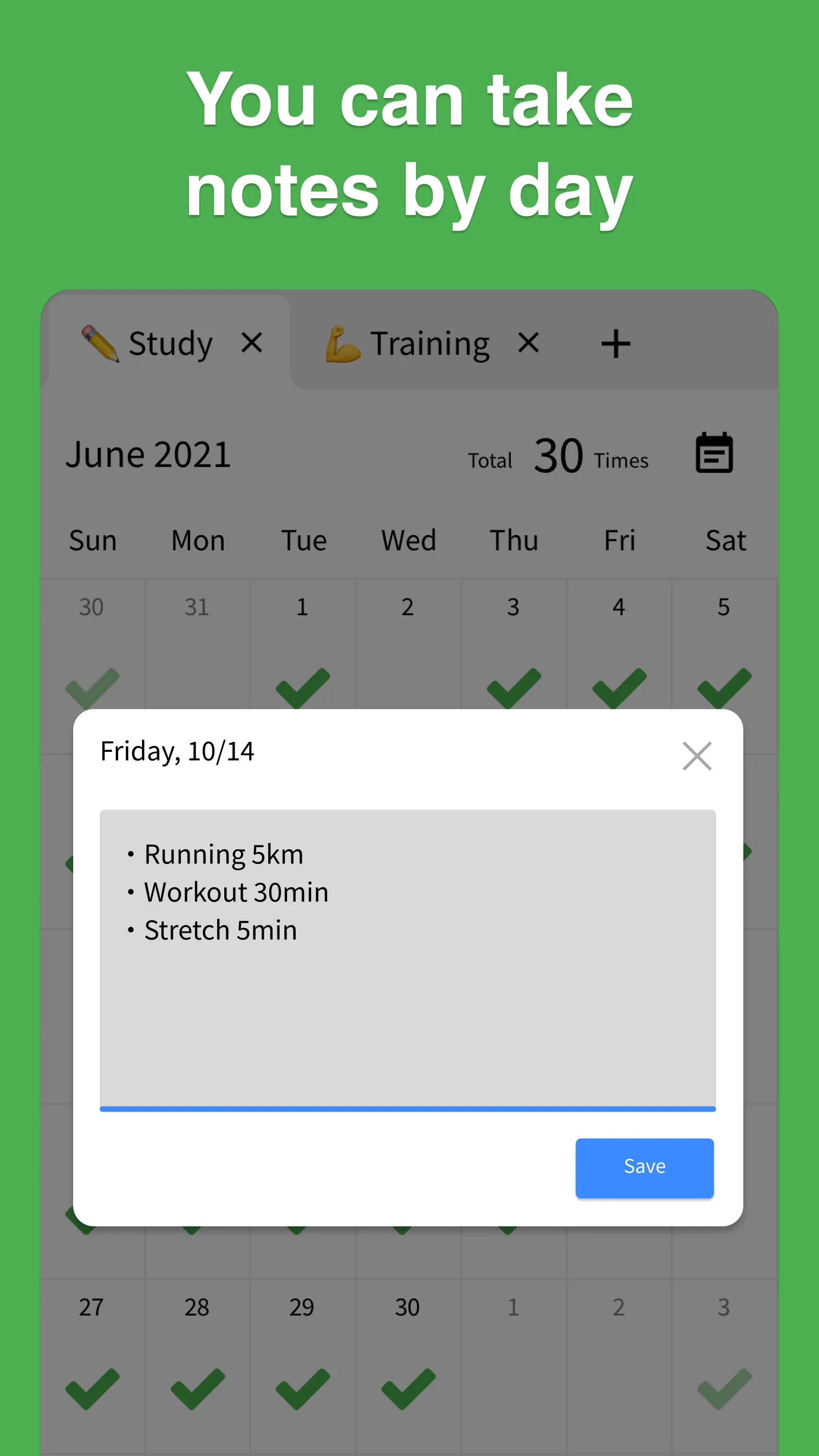 Check Calendar - Habit Tracker | Indus Appstore | Screenshot