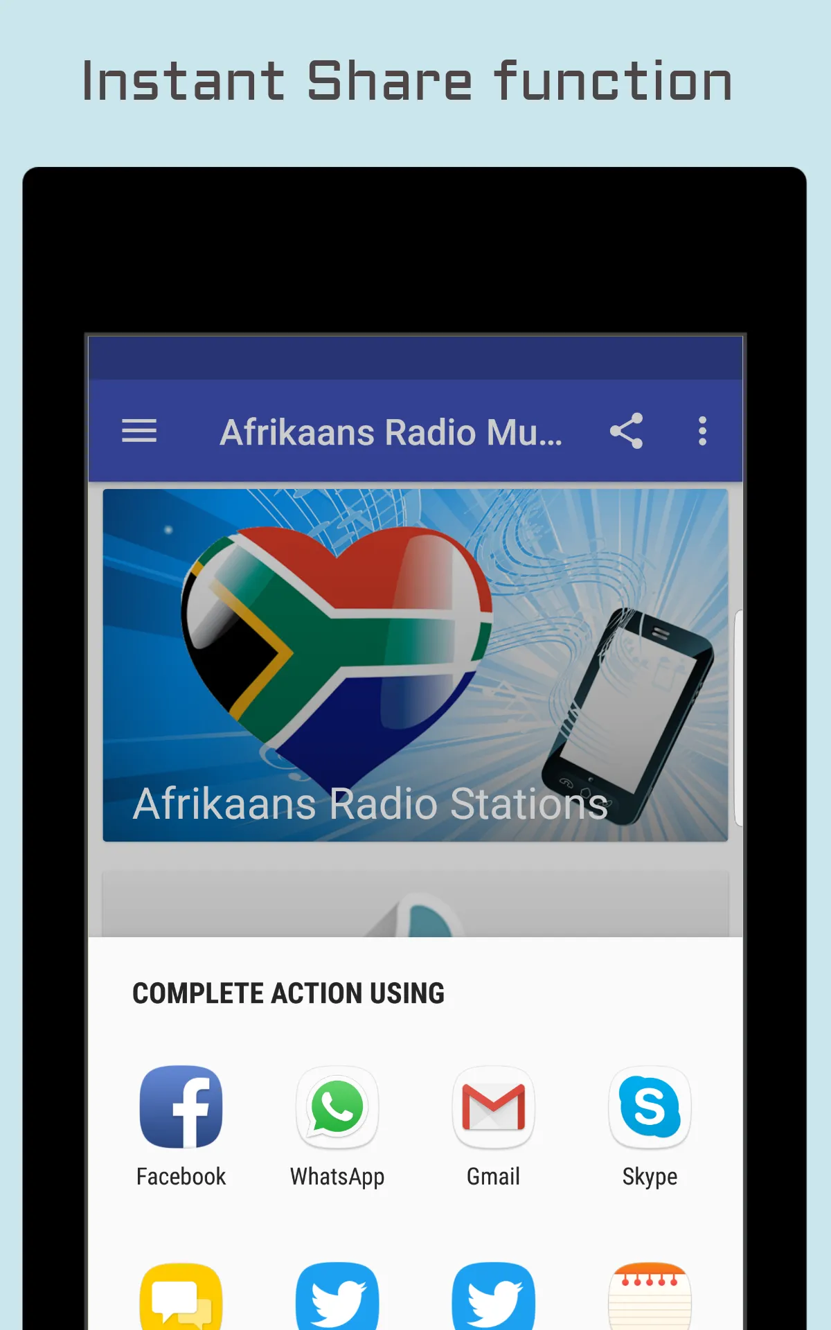 Afrikaans Radio Music & News | Indus Appstore | Screenshot