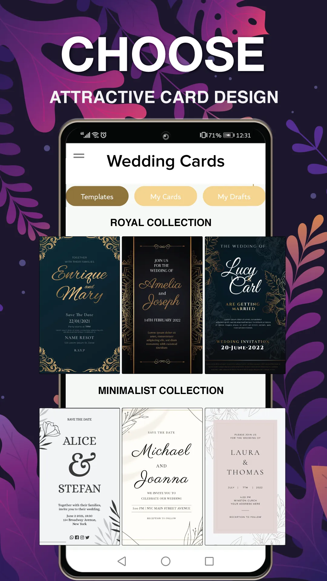 Wedding Invitation Card Maker | Indus Appstore | Screenshot