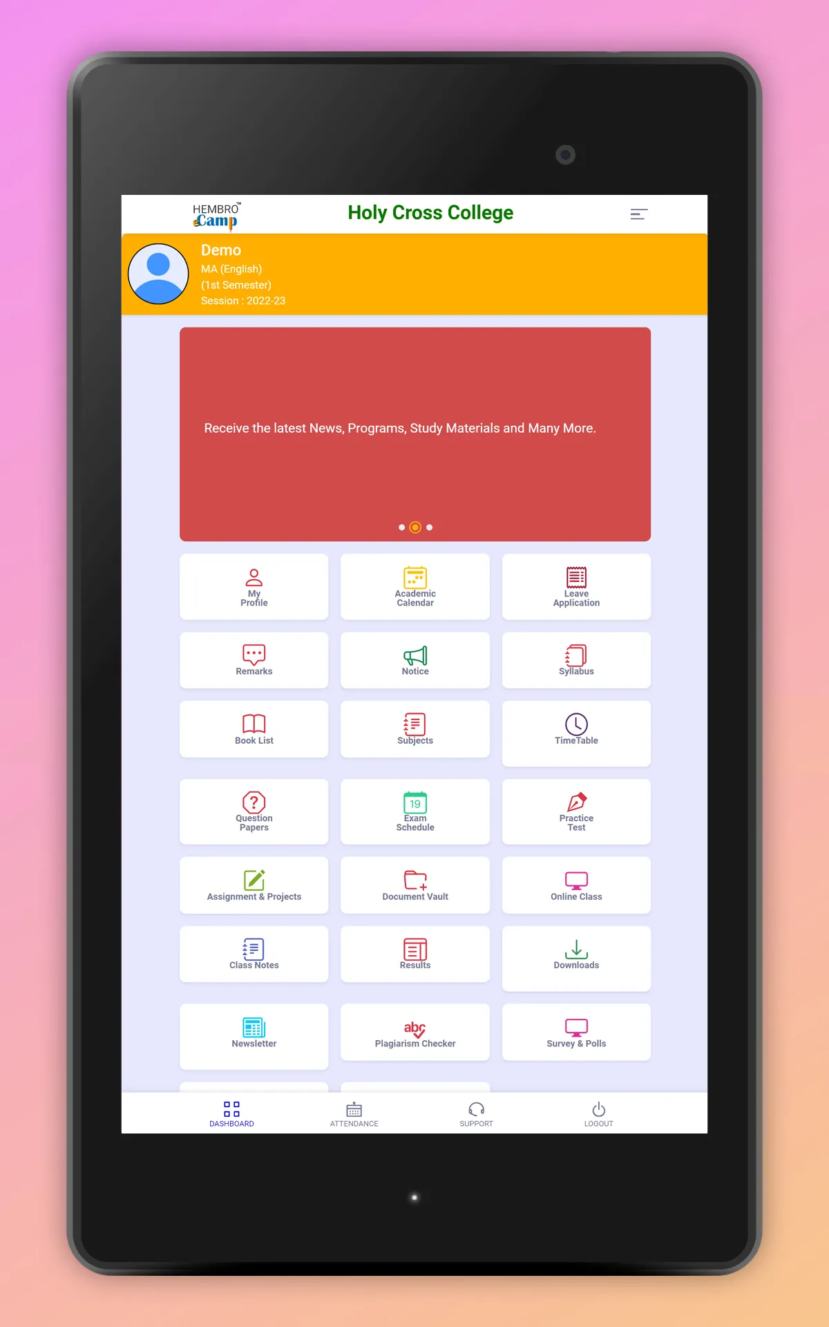 Holy Cross College-HembroEcamp | Indus Appstore | Screenshot