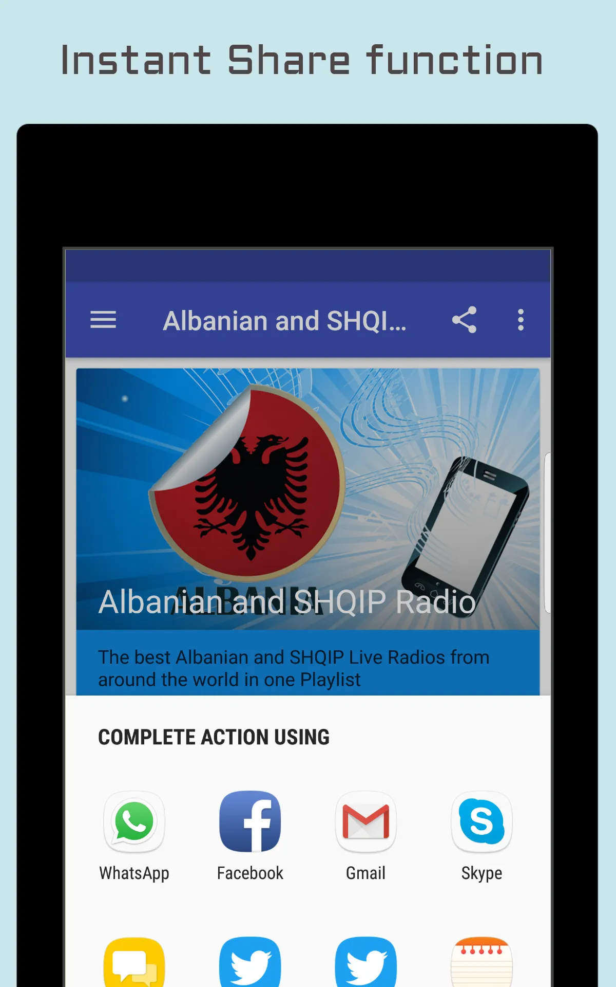 Albanian & SHQIP Music Radio | Indus Appstore | Screenshot