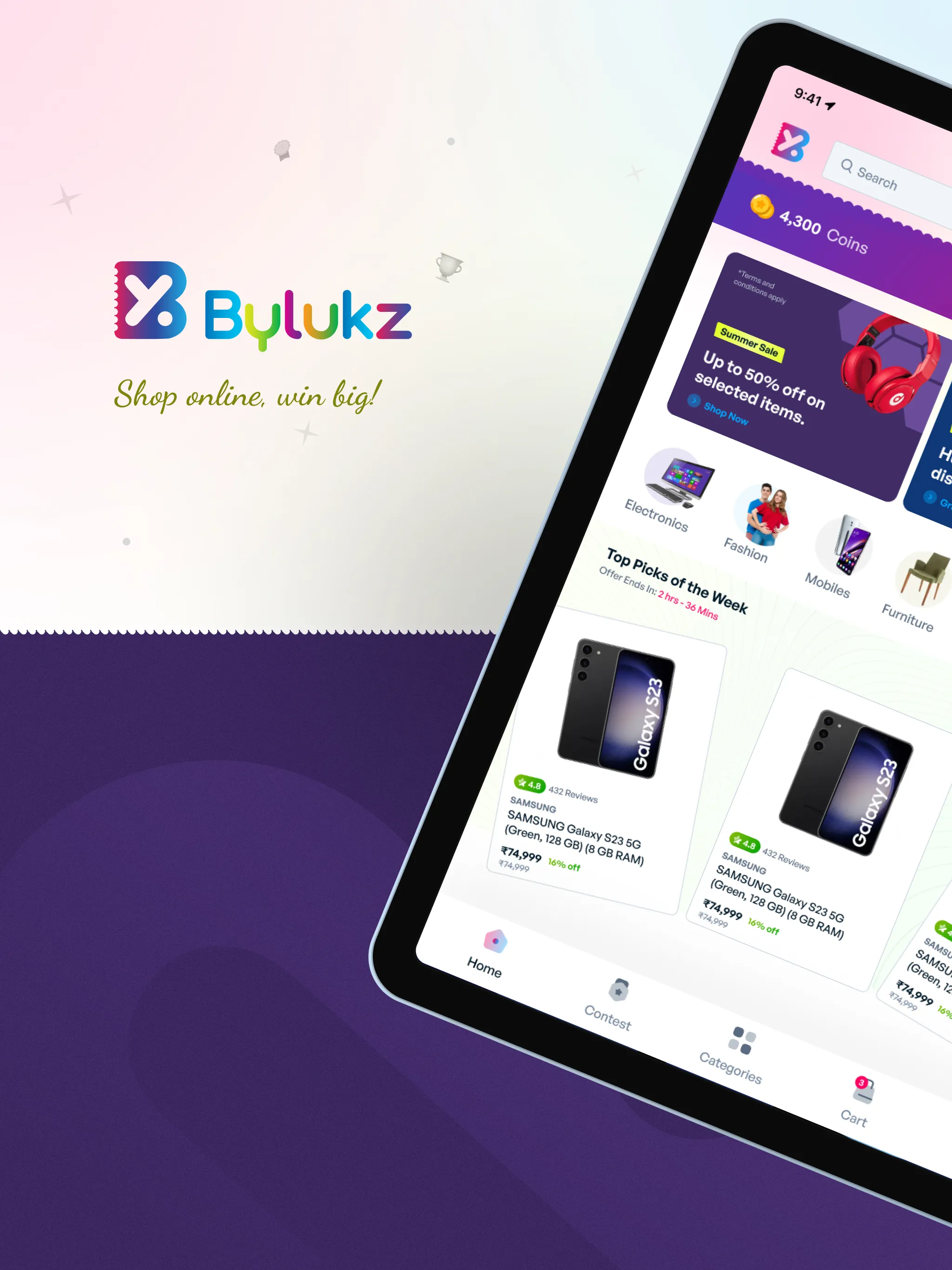 Bylukz - Shop online, win big! | Indus Appstore | Screenshot