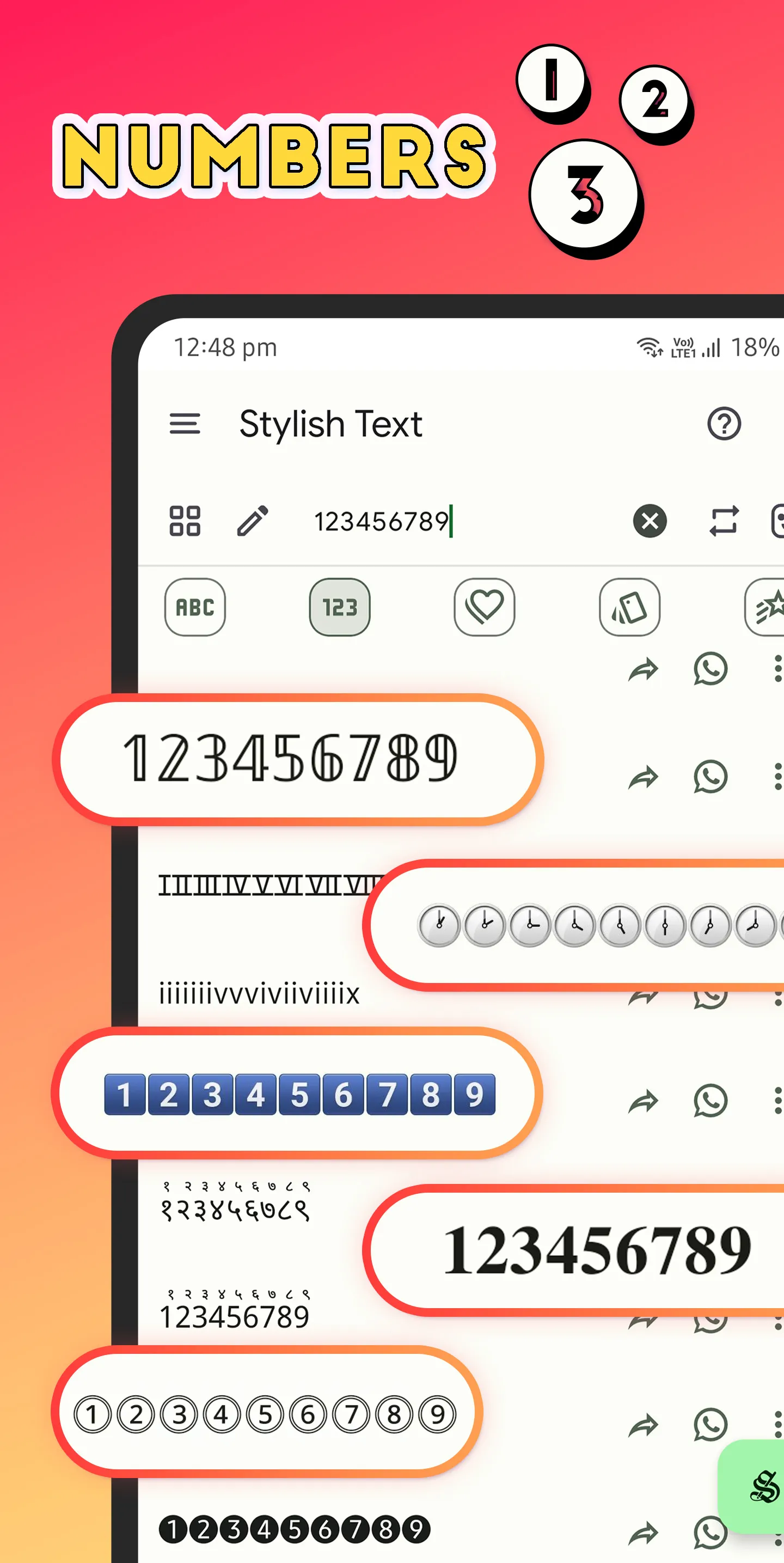 Stylish Text - Fonts Keyboard | Indus Appstore | Screenshot