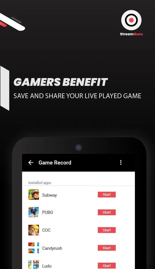 StreamGuru - Screen Recorder & | Indus Appstore | Screenshot