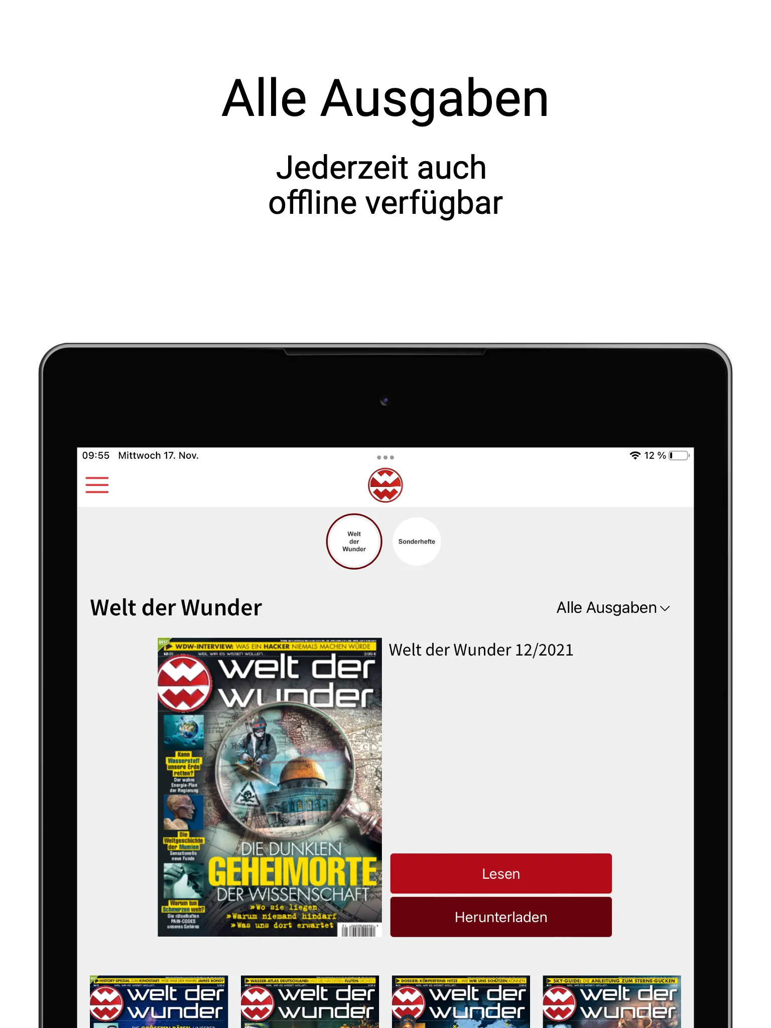 Welt der Wunder - ePaper | Indus Appstore | Screenshot