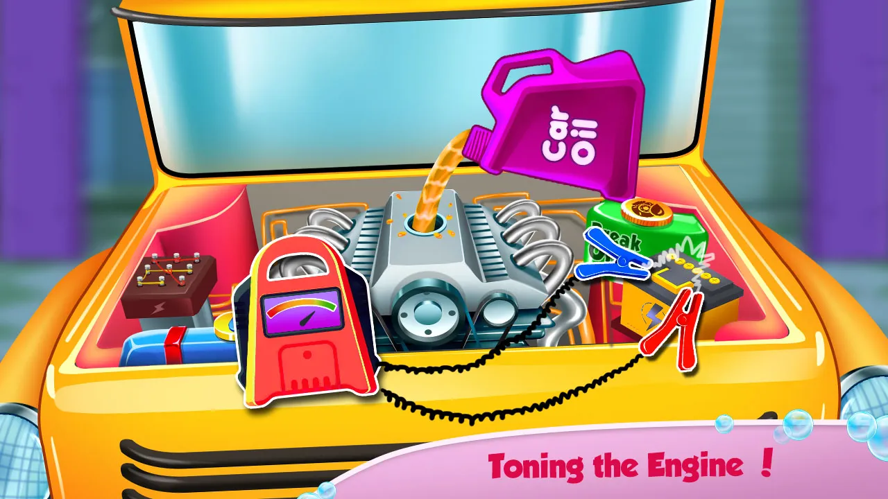 School Bus Wash & Repair Game | Indus Appstore | Screenshot