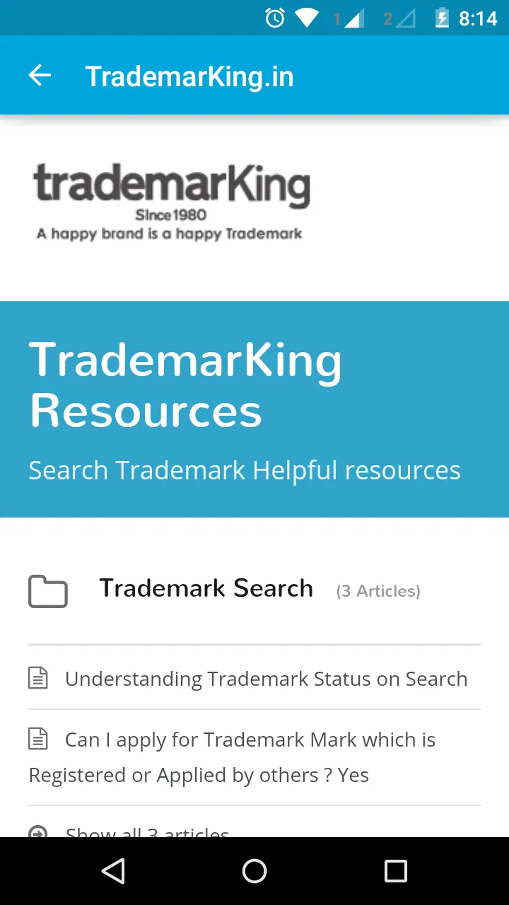 Indian Trademark Search Engine | Indus Appstore | Screenshot