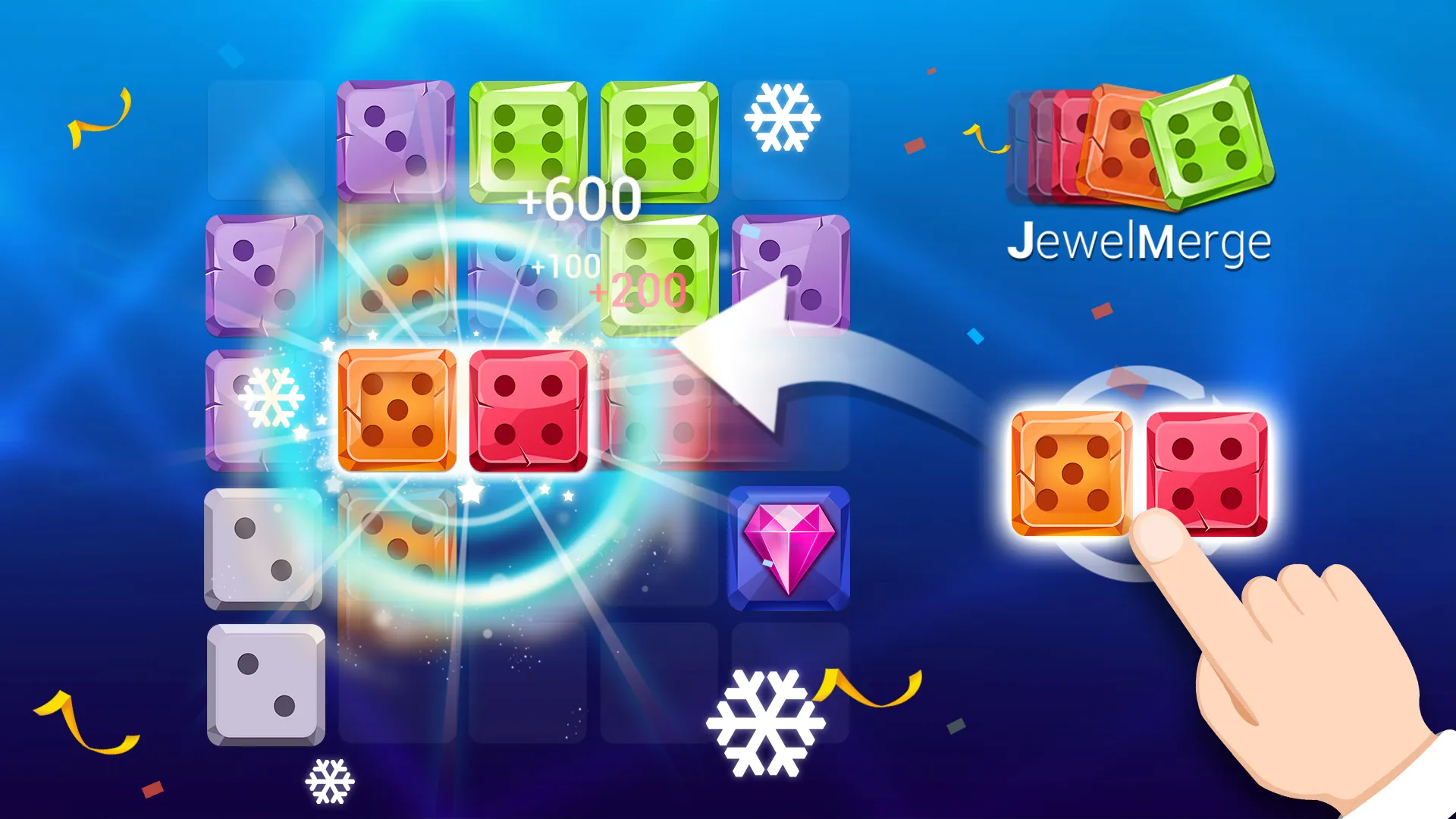 Jewel Games: Dice Merge Number | Indus Appstore | Screenshot