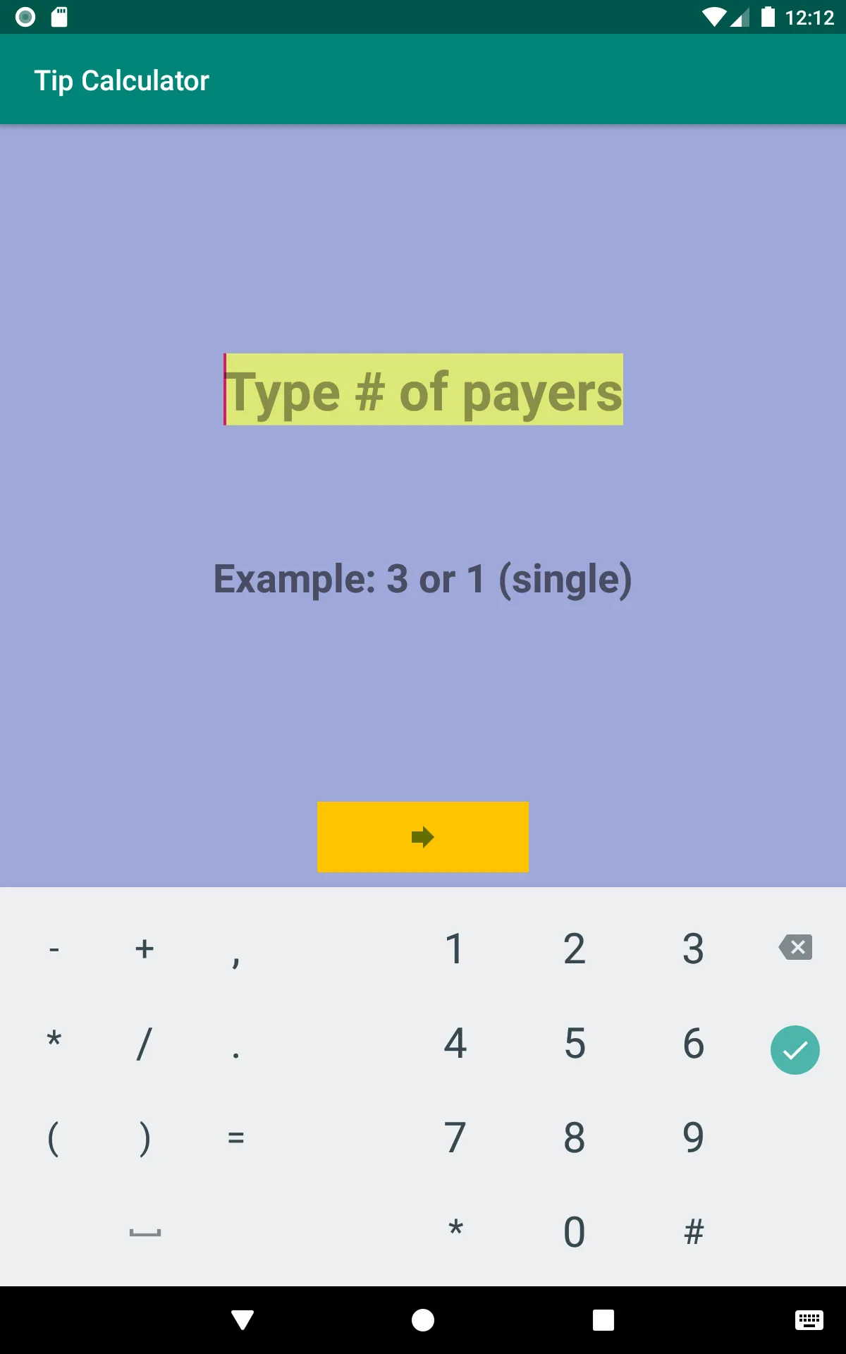 Tip calculator for seniors | Indus Appstore | Screenshot