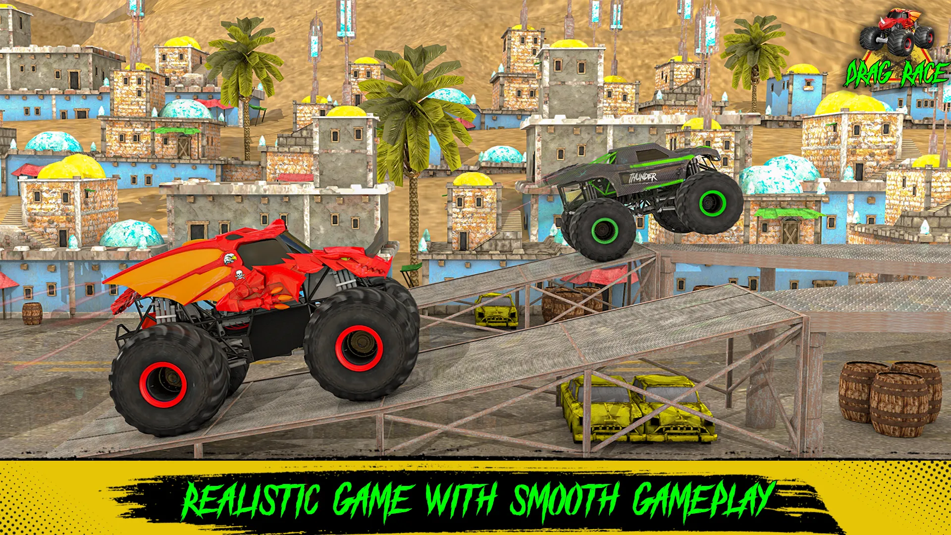 Monster Trucks Muddy Drag Race | Indus Appstore | Screenshot